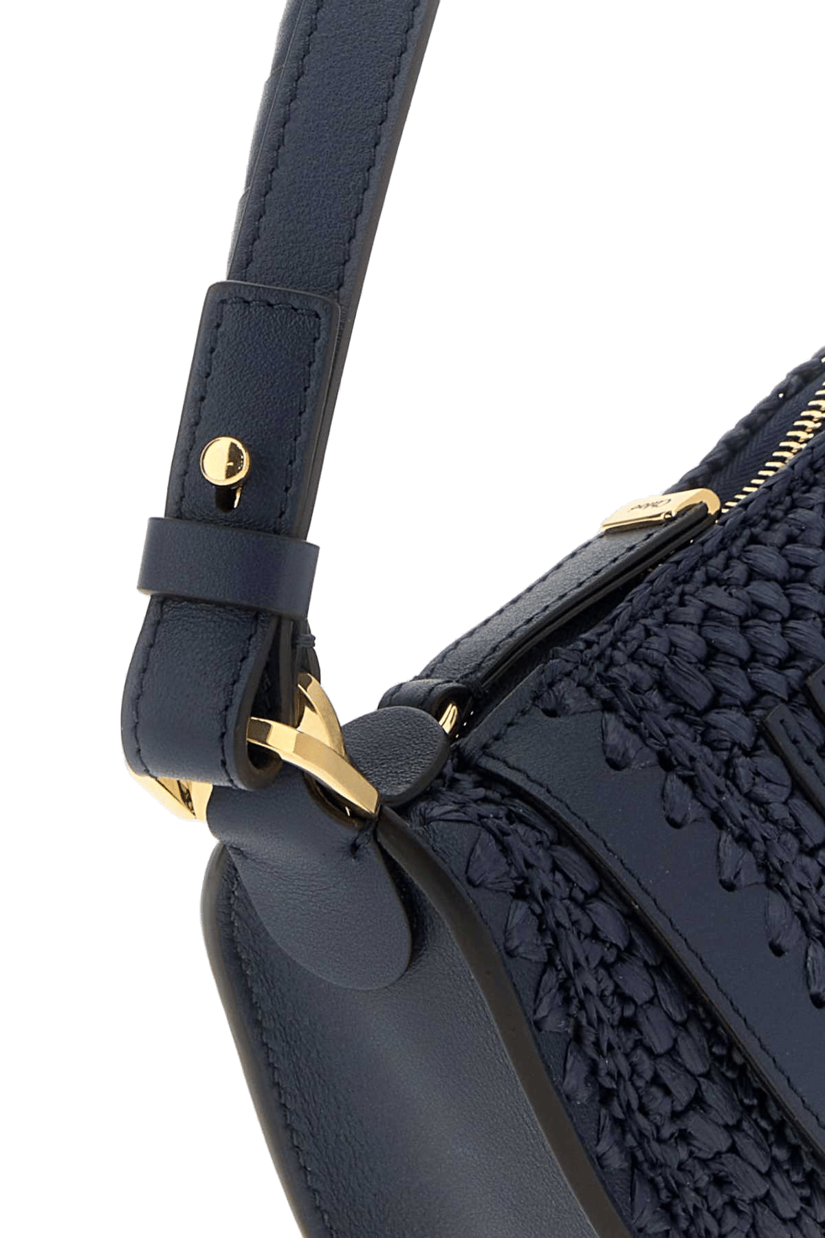 Chloé Macramé - Embellished Leather Shoulder Bag — Black