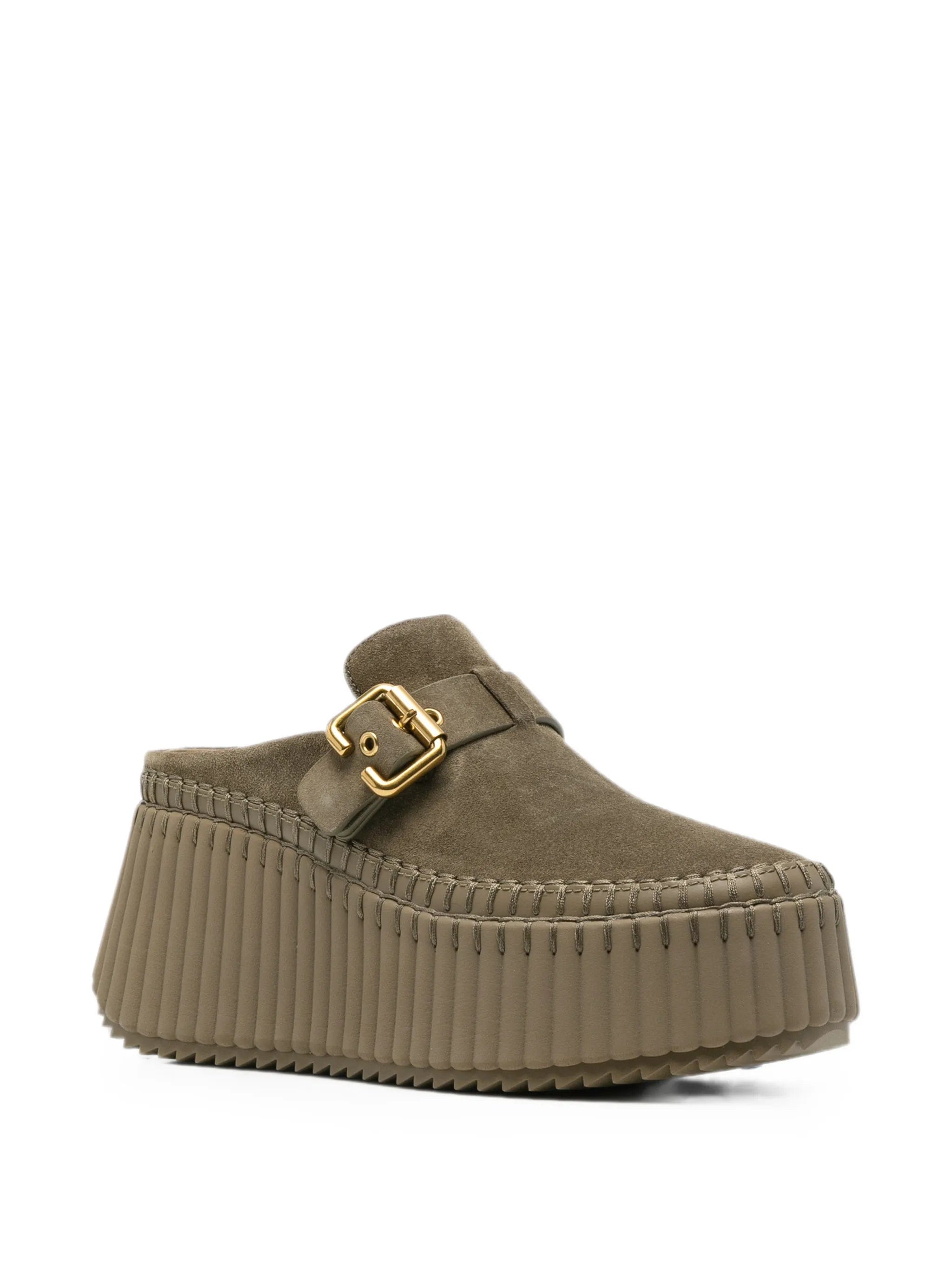 Chloé Nama buckle - fastening platform mules