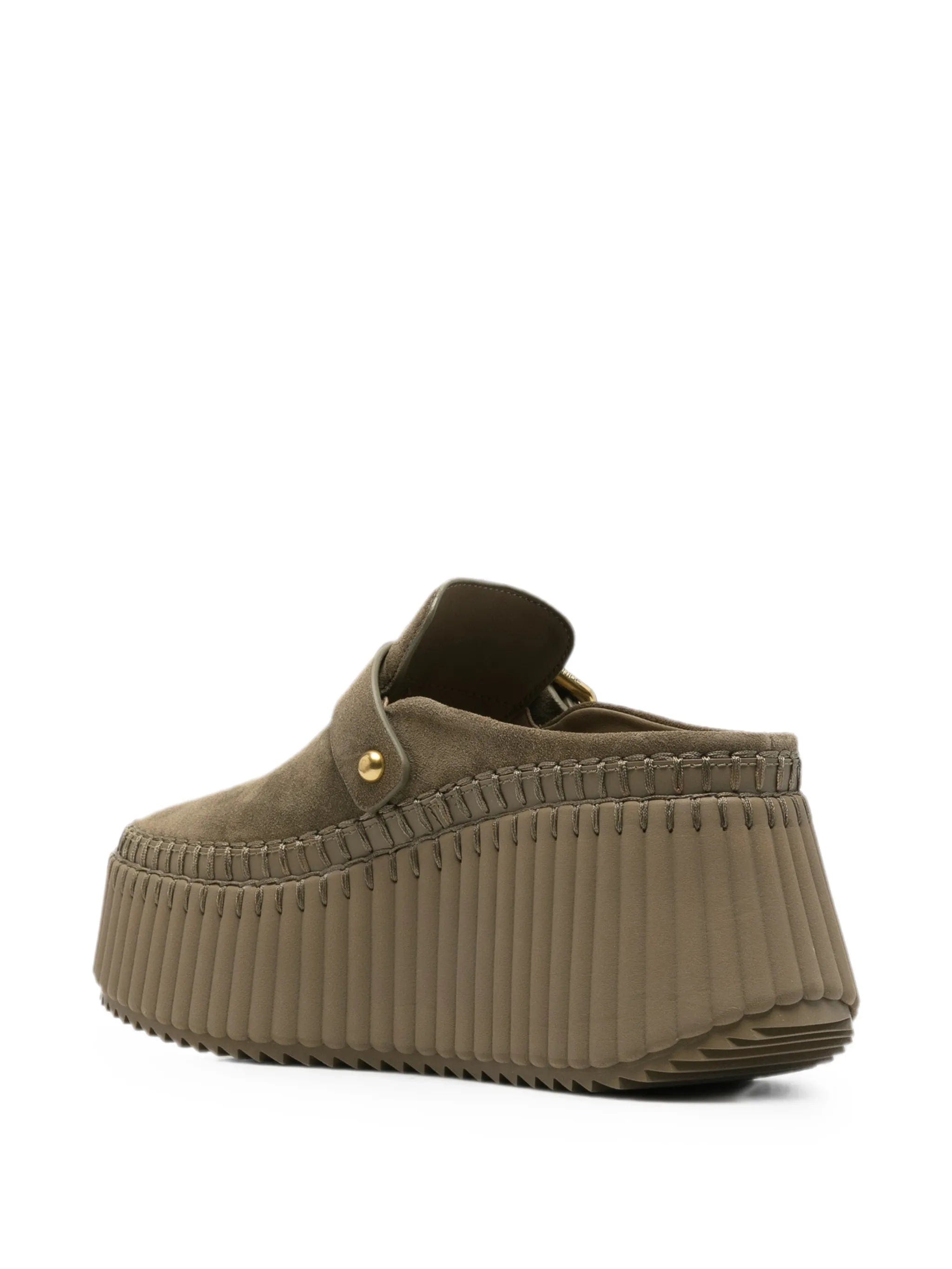 Chloé Nama buckle - fastening platform mules