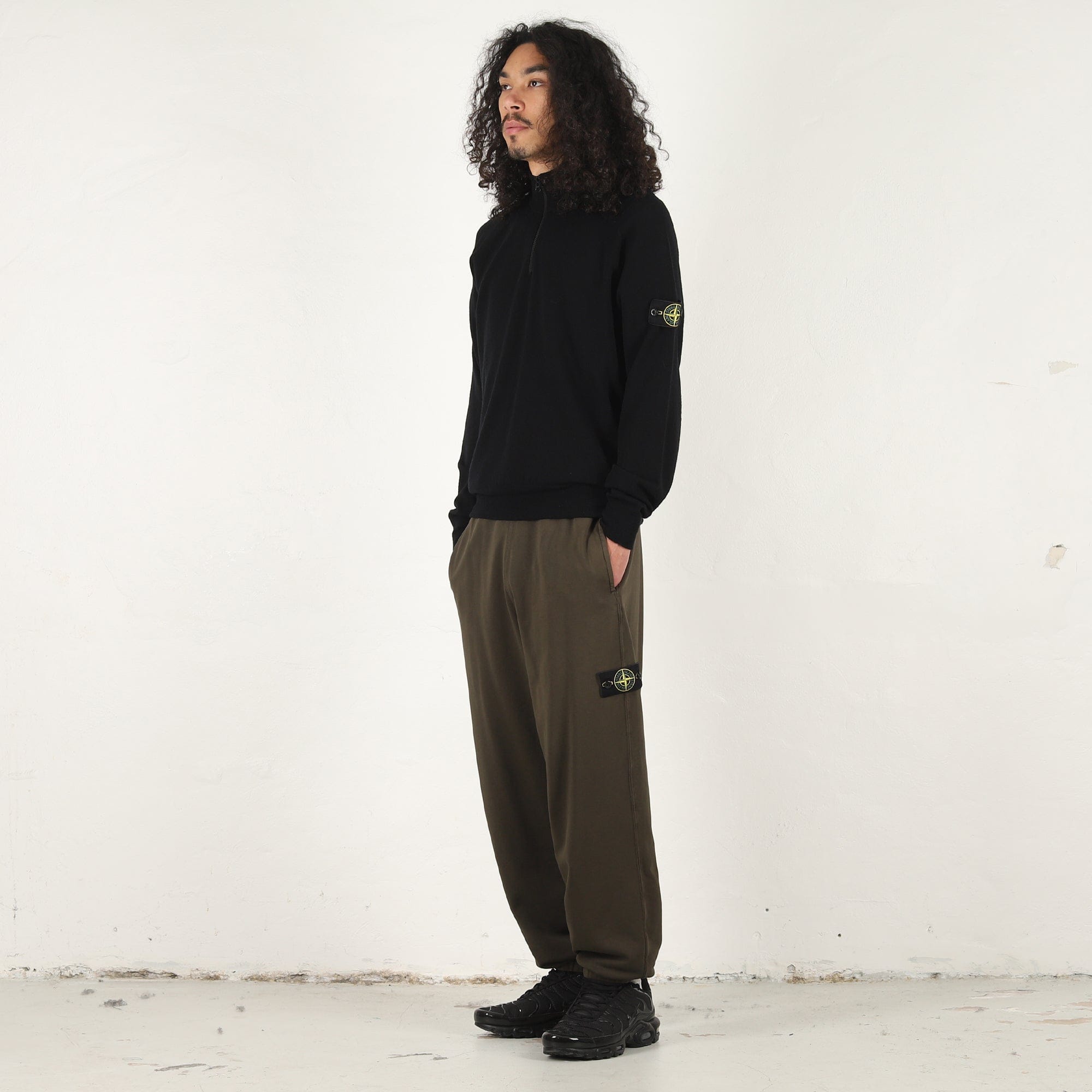 Stone Island 5100008 LS Polo - Black
