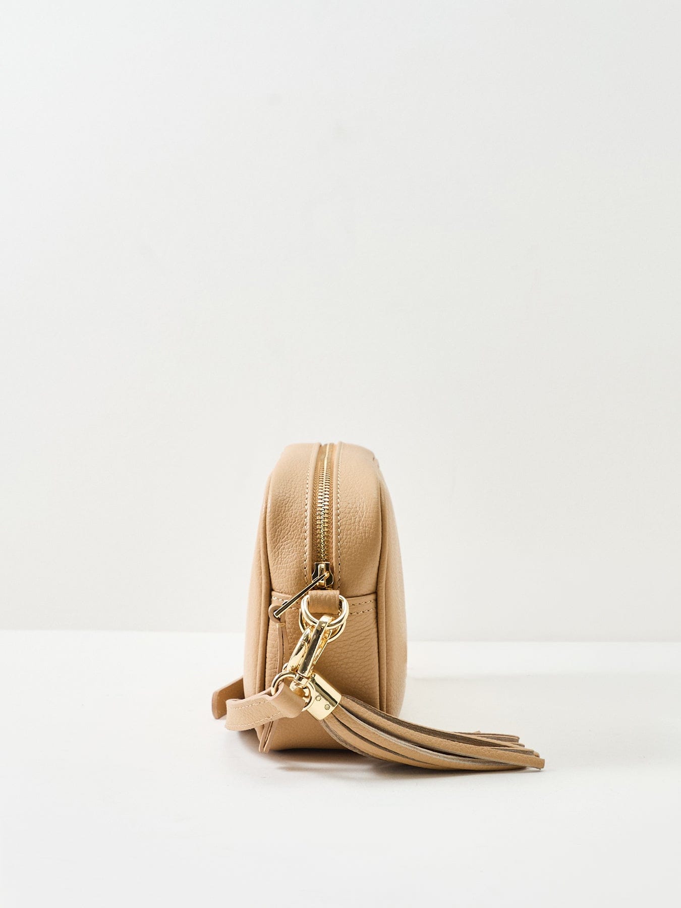 Apatchy London Tassel Tan Leather Crossbody Bag