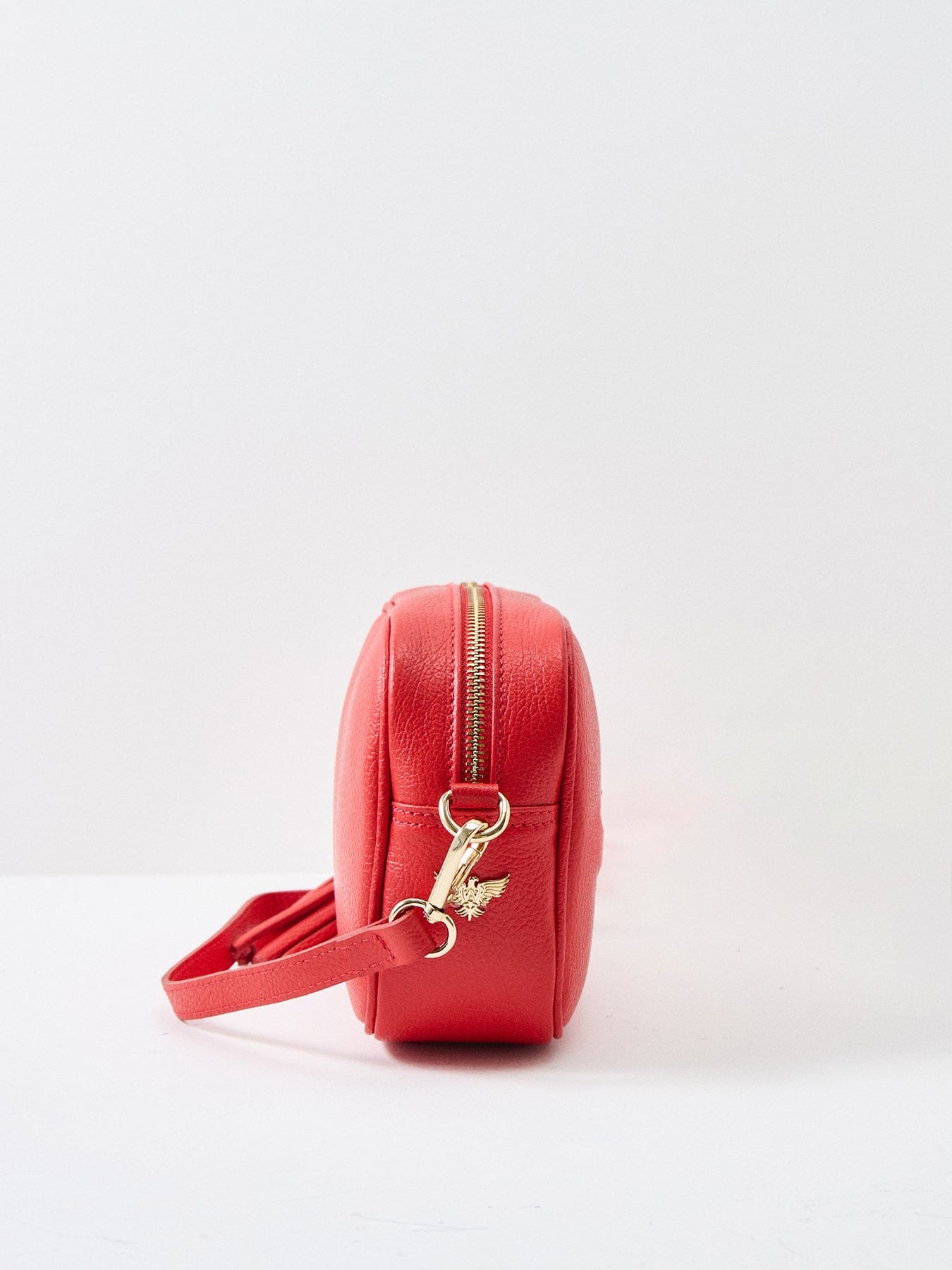 Apatchy London Tassel Leather Crossbody Bag Red