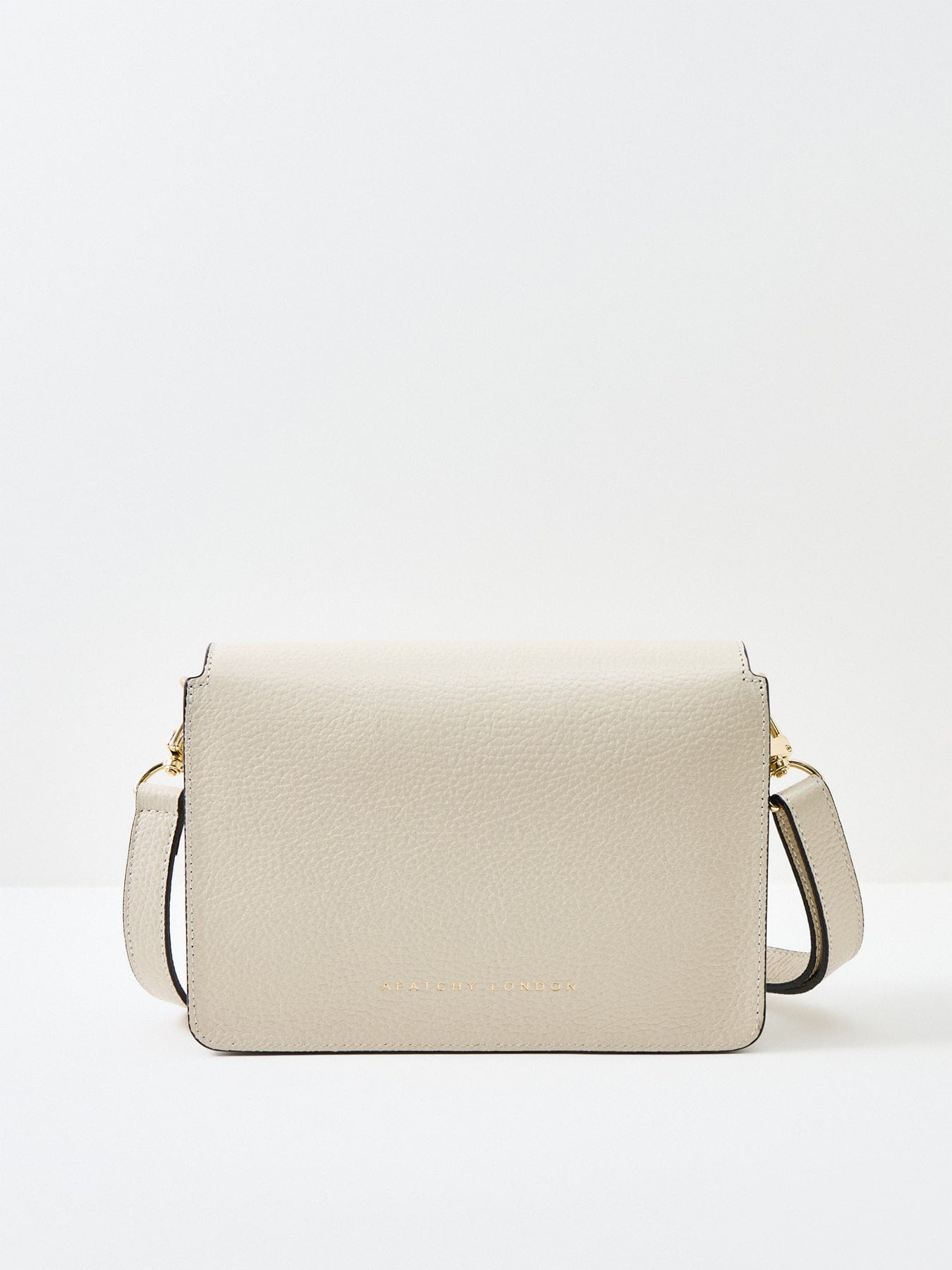 Apatchy London Newbury Leather Crossbody Bag Cream