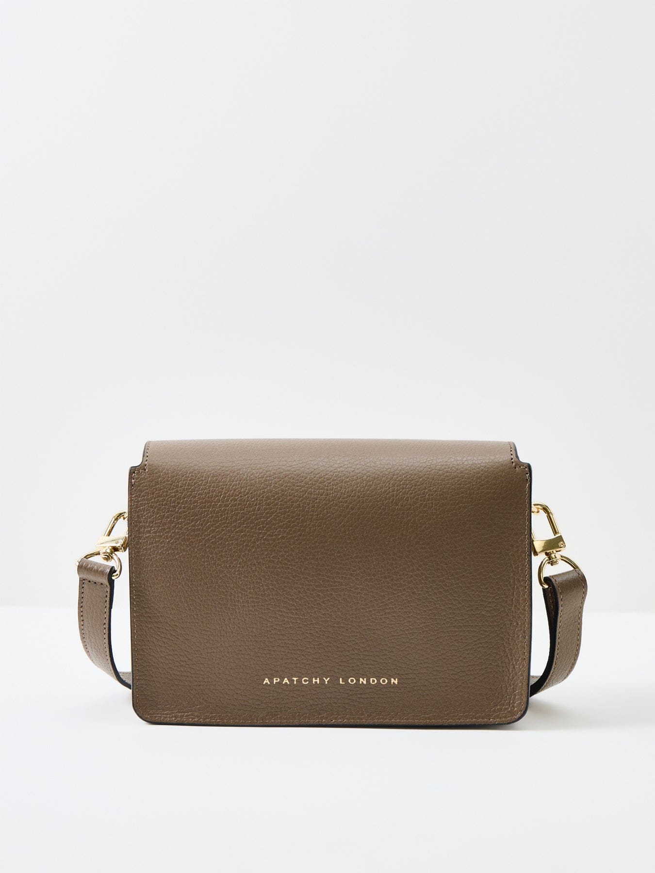Apatchy London Newbury Leather Crossbody Bag Mink