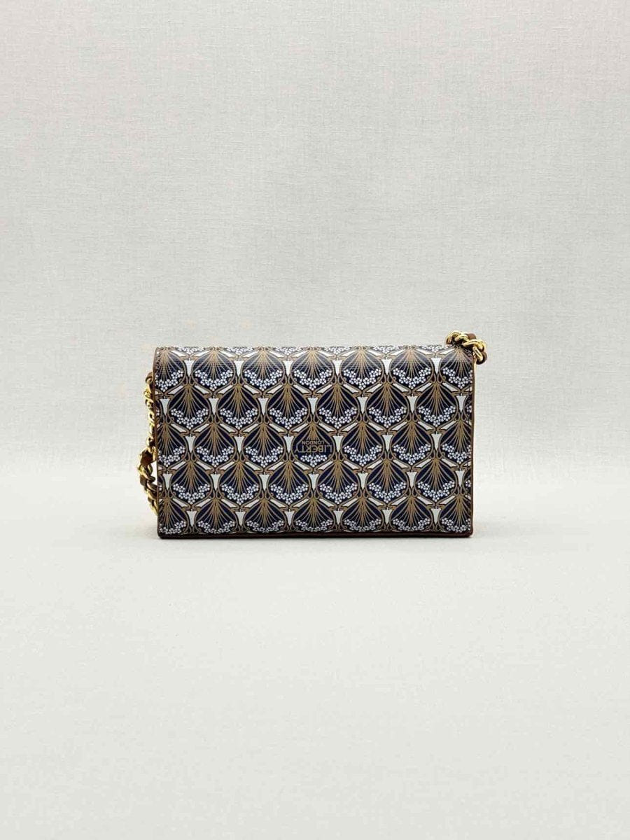 Liberty Iphis Heddon Brown Logo Print Crossbody