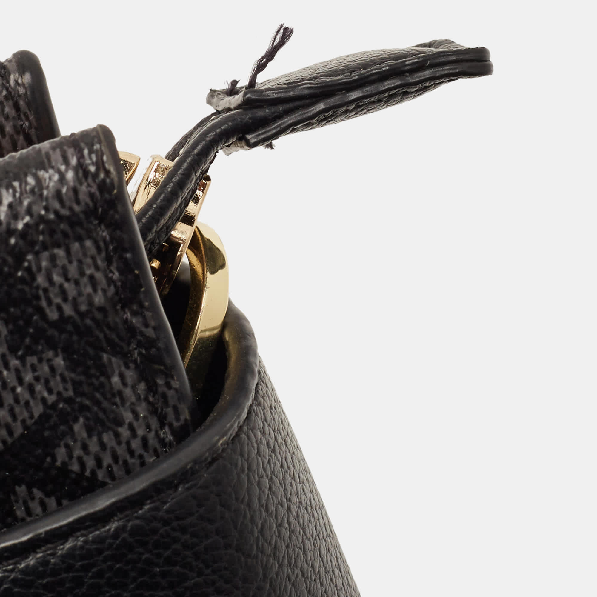 Monogram Dkny Bleeker East West Black/grey Monogram Coated Canvas And Leather Crossbody Bag