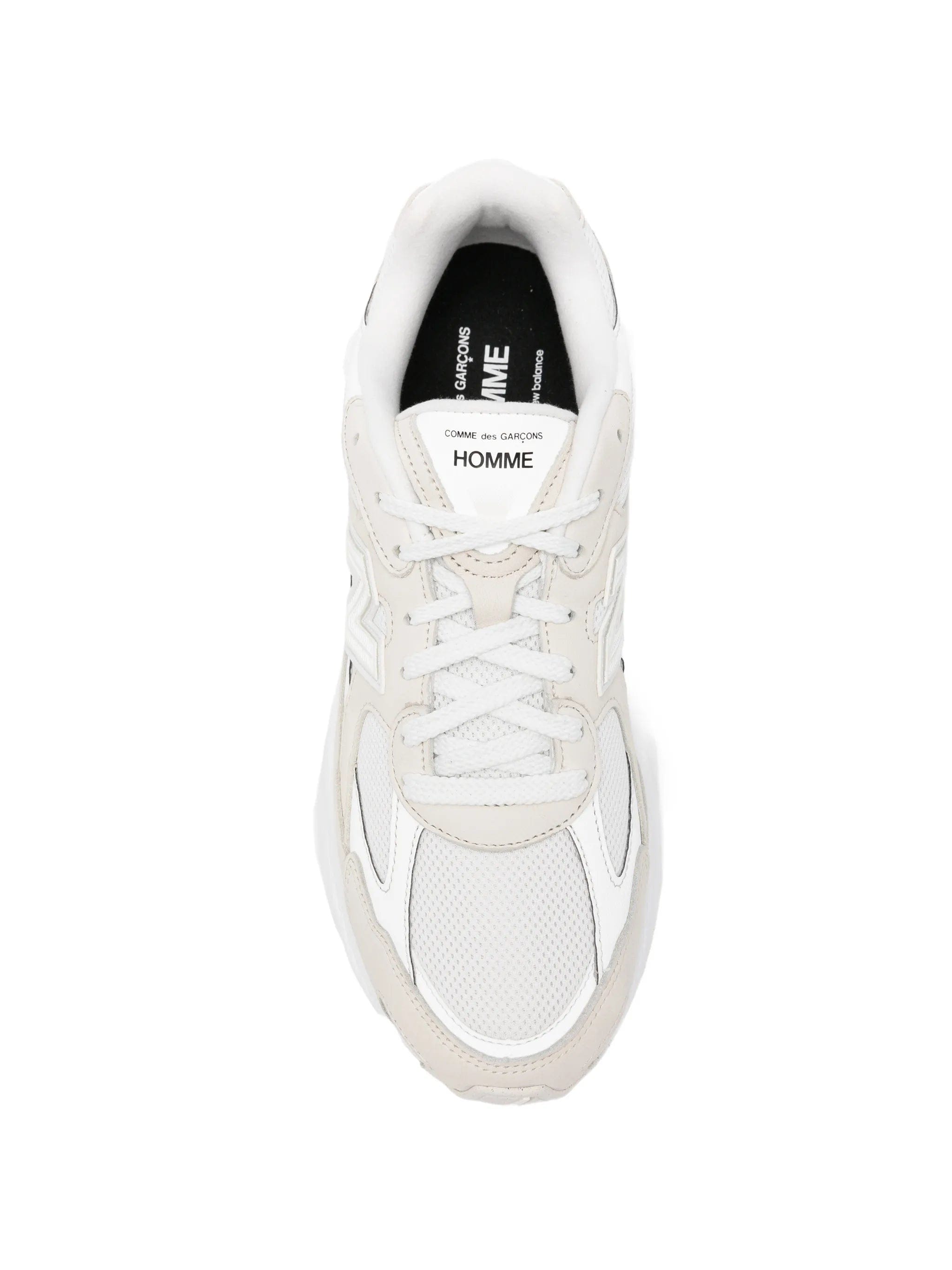 Comme des Garçons Homme panelled lace - up sneakers