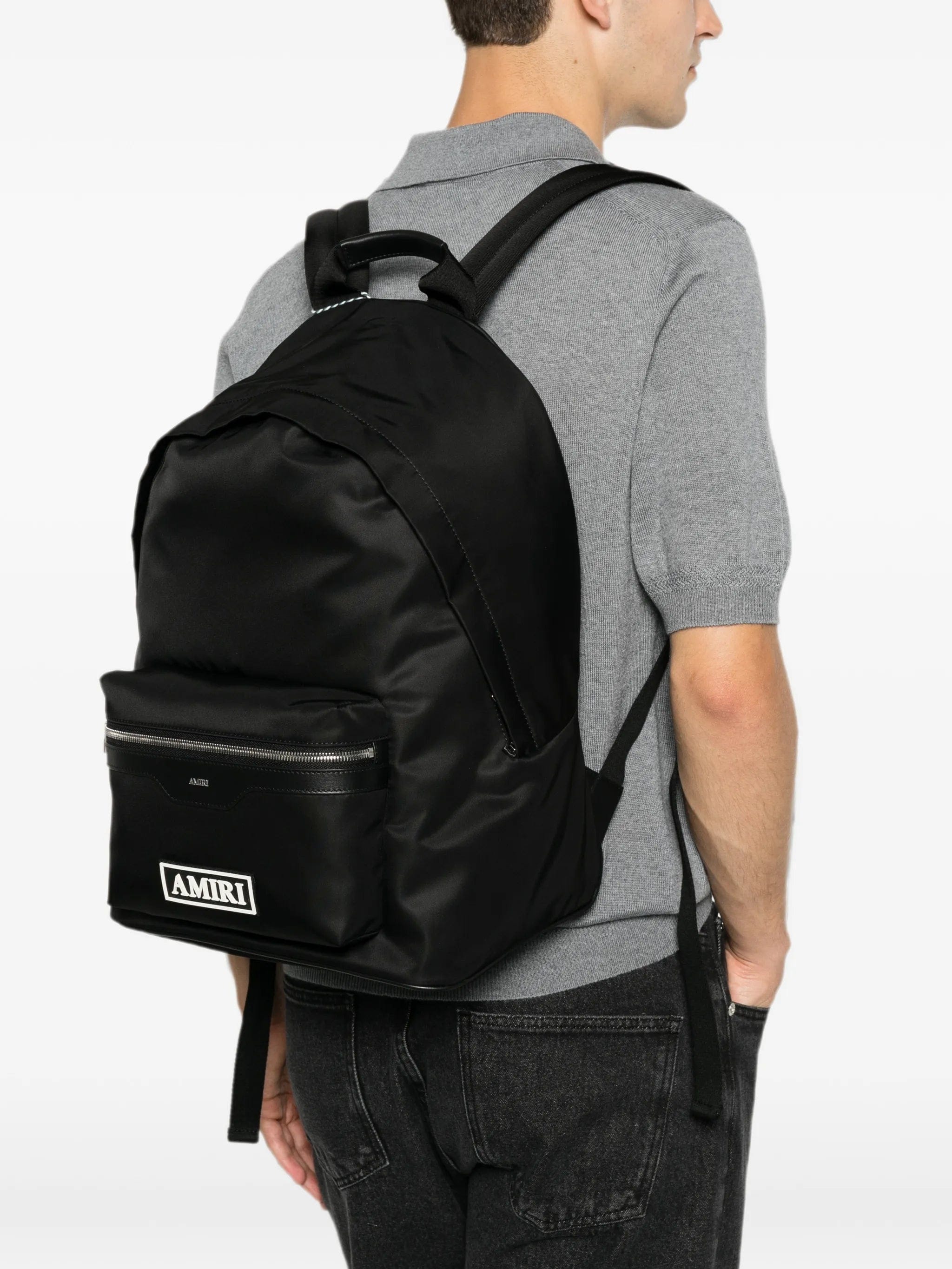 AMIRI logo - patch zip - fastening backpack