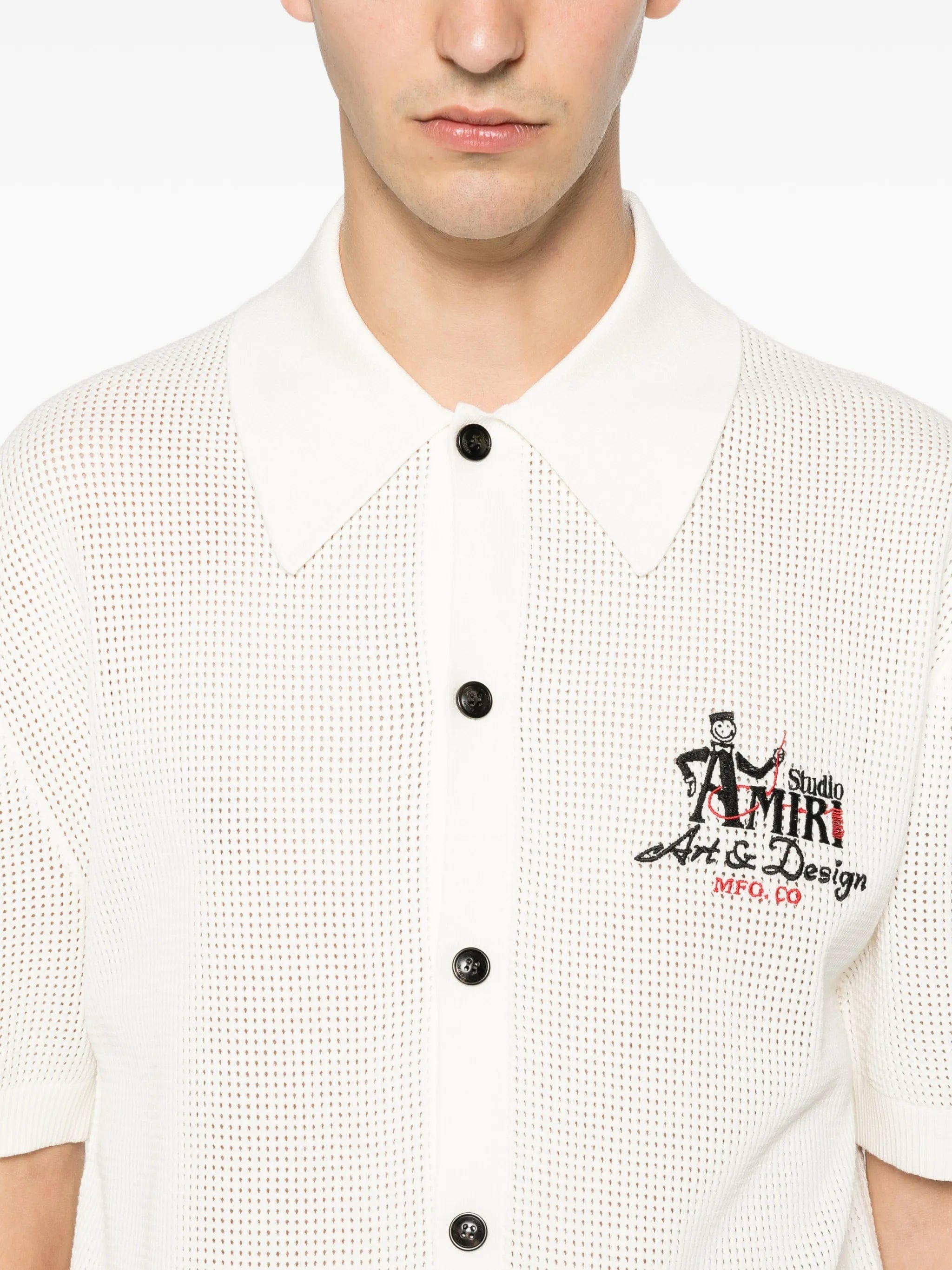 AMIRI Studio logo - embroidered shirt