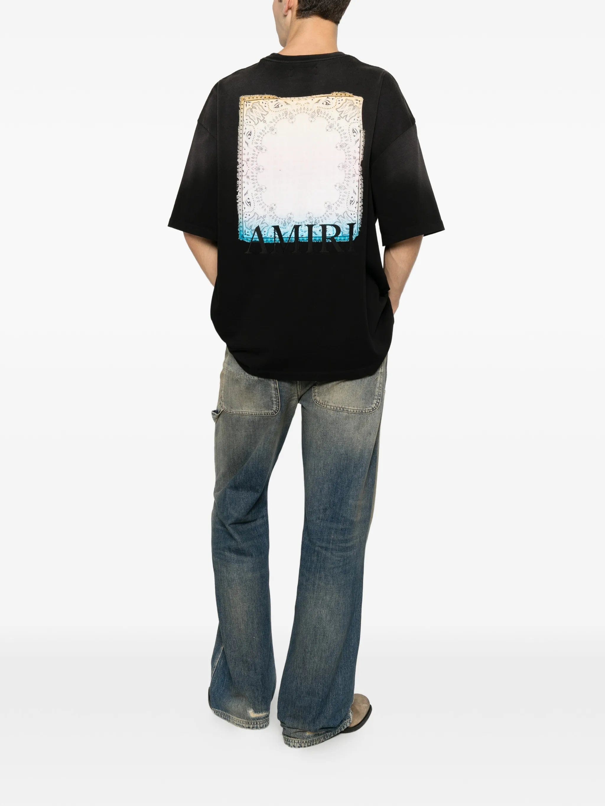 AMIRI bandana - print logo - embroidered T - shirt