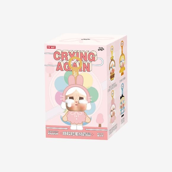 POP MART CRYBABY Crying Again Vinyl Face Plush Pendant Blind Box AUTHENTIC