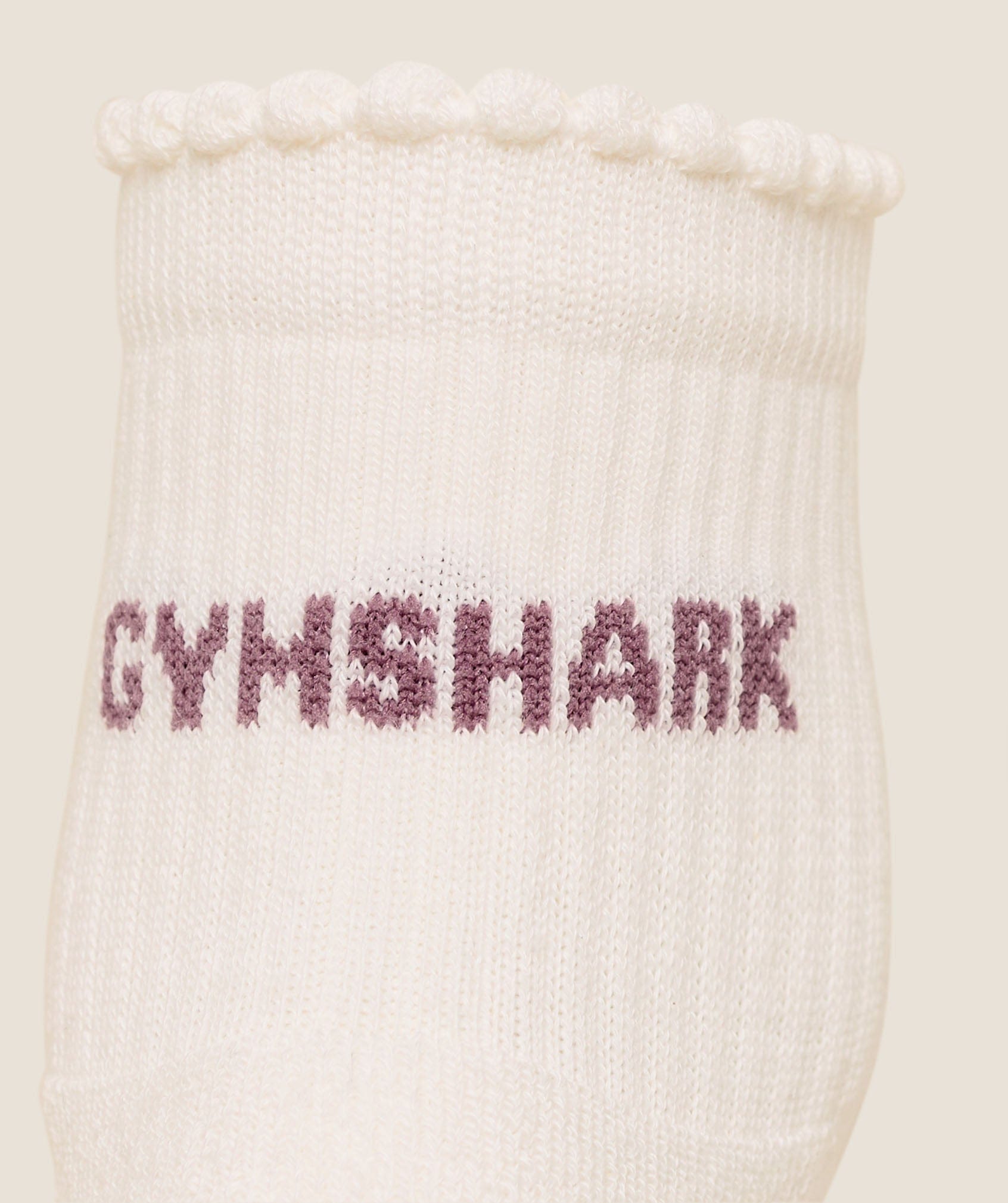 Gymshark Women's Gymshark Frill Pilates Midi Sock Soft White