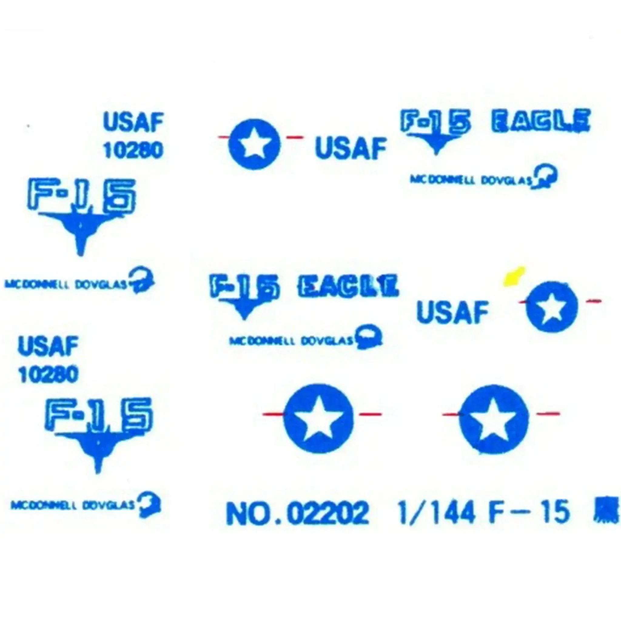 LEE The United States Air Force - F - 15 Eagle Military Plane Model Kit (1:144 Scale, Plastic) - LEE - Jet FIghter Series (2)