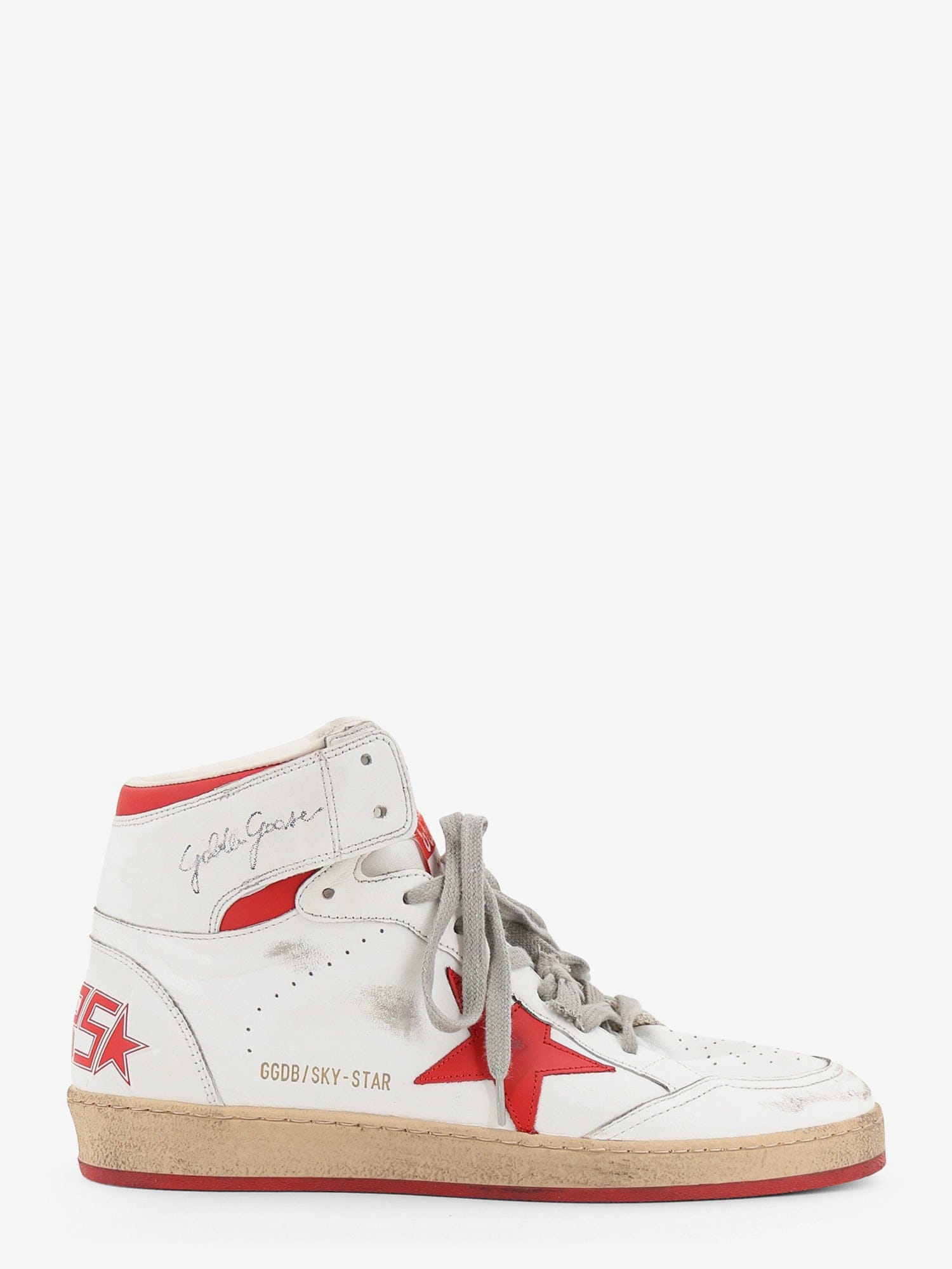 Golden GOOSE Deluxe BRAND Sky Star leather sneakers with iconic side logo