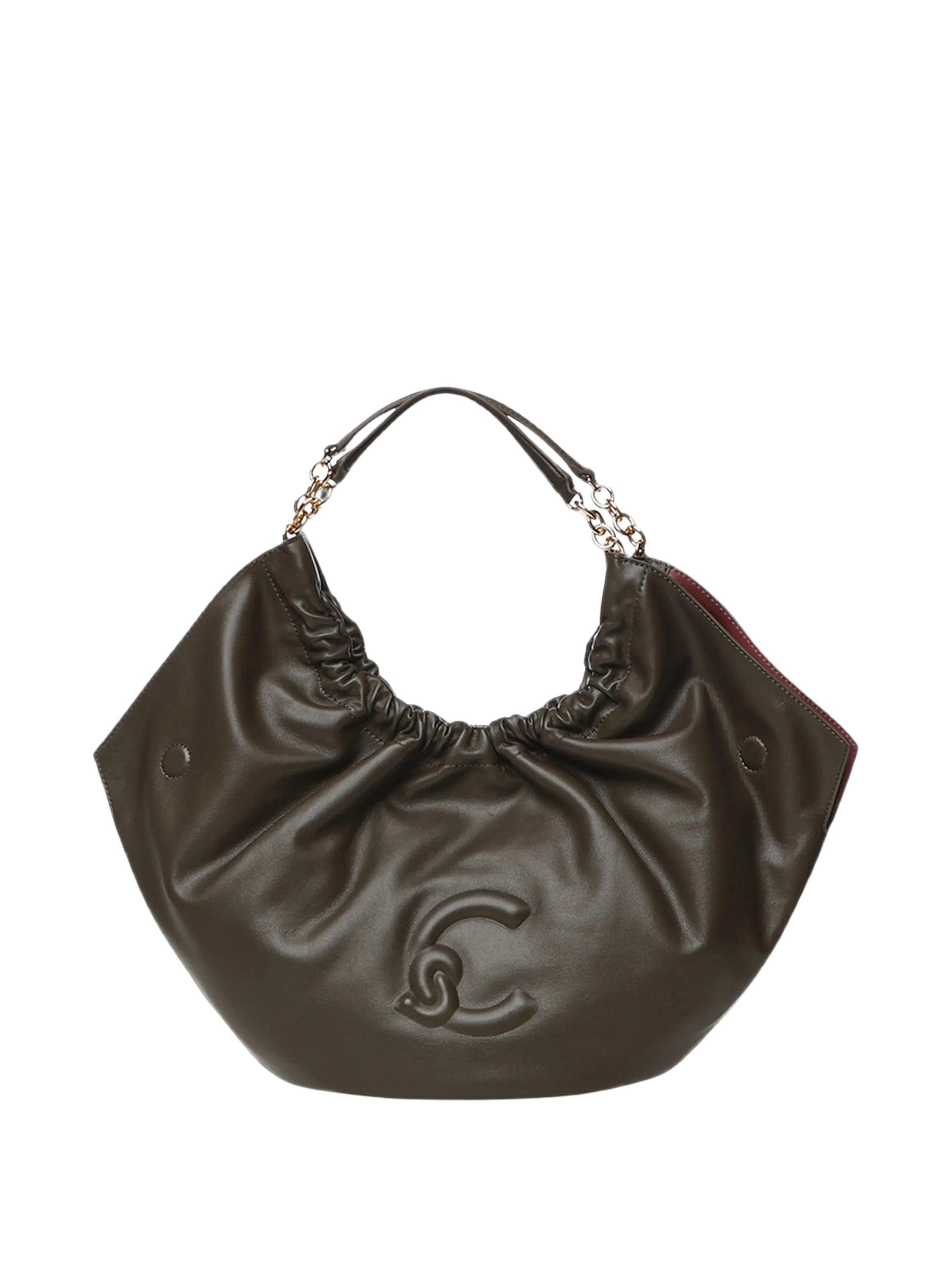 Smash Medium Gathered Leather Medium Handbag