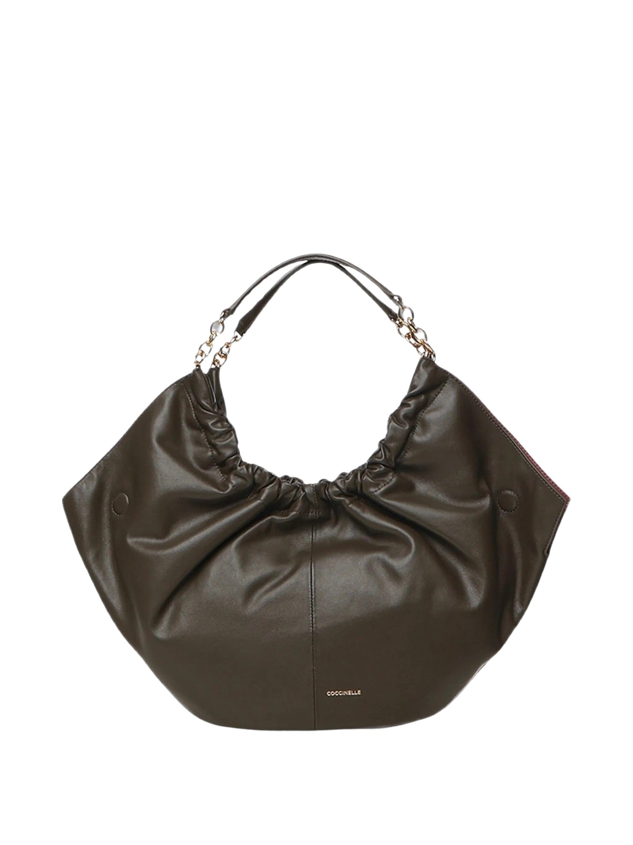 Smash Medium Gathered Leather Medium Handbag