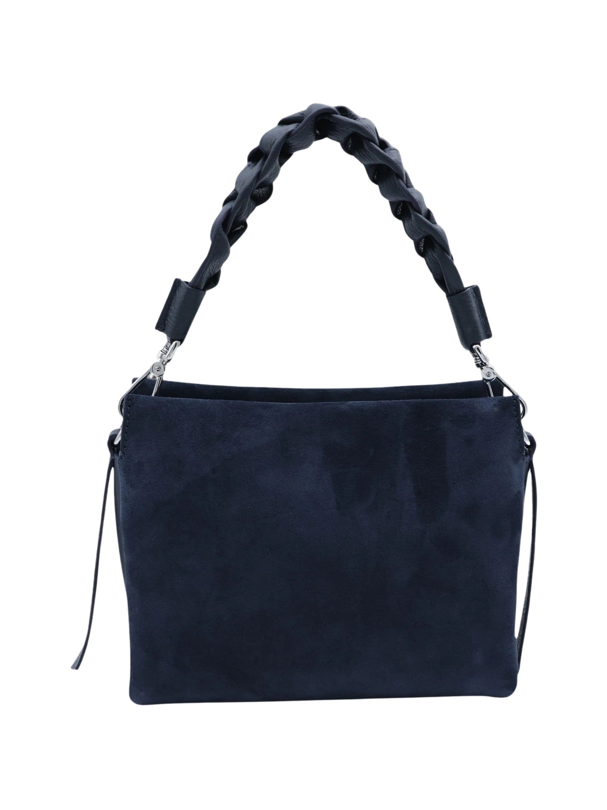 Blue Boheme Small Blue Suede Handbag