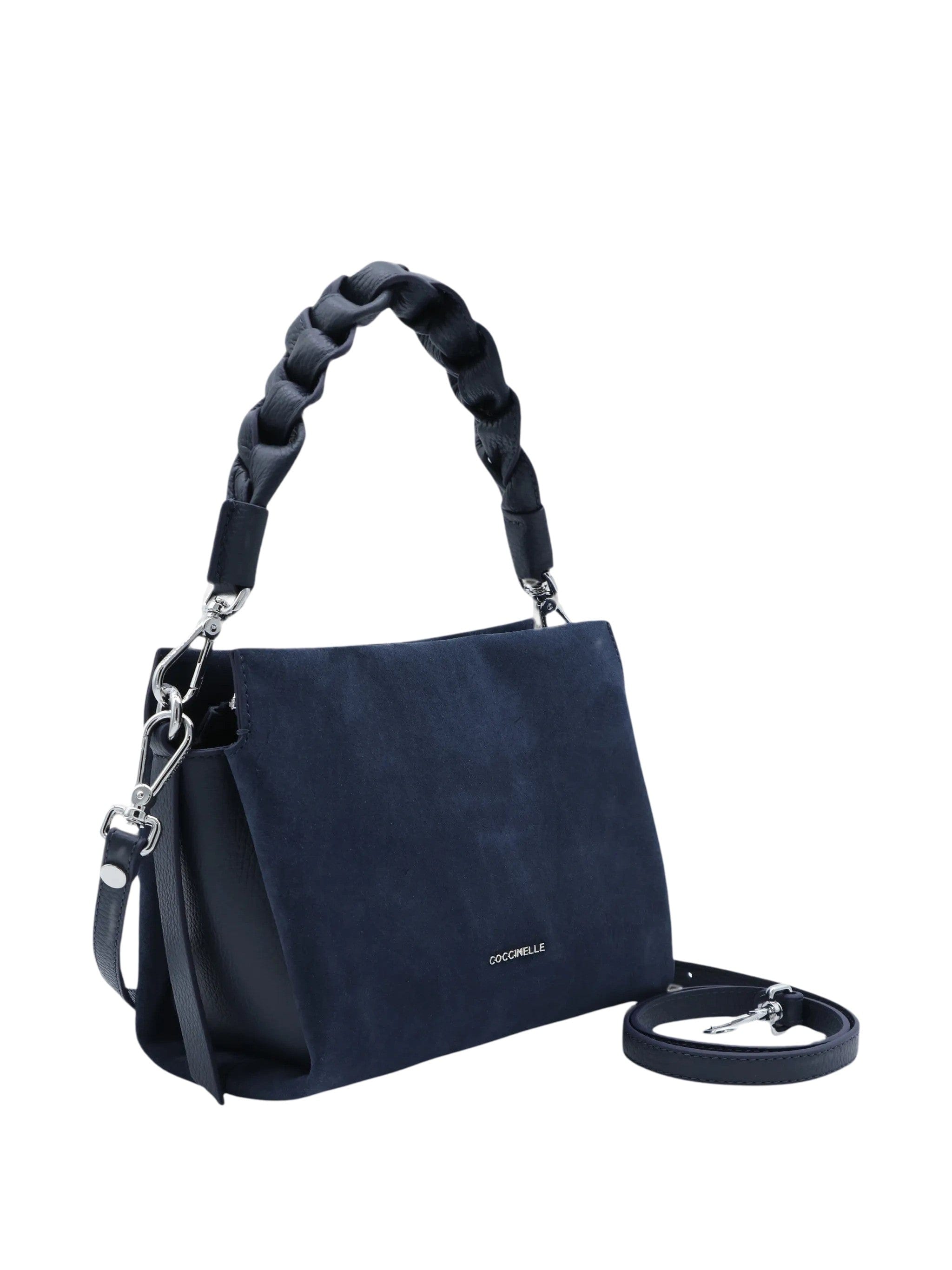 Blue Boheme Small Blue Suede Handbag