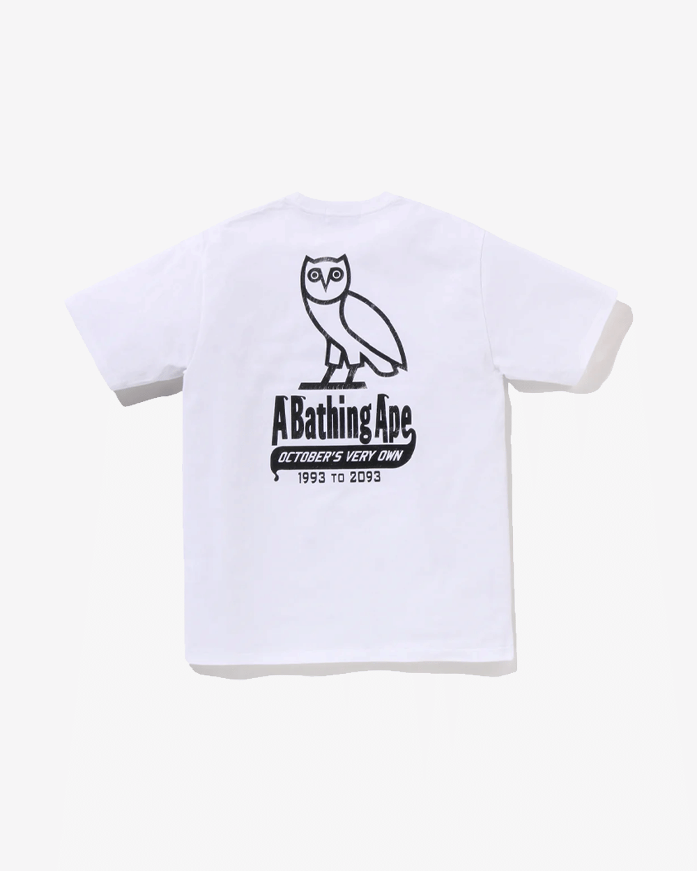BAPE x OVO STA FW25 CROCODILE PRINT WHITE T-Shirt