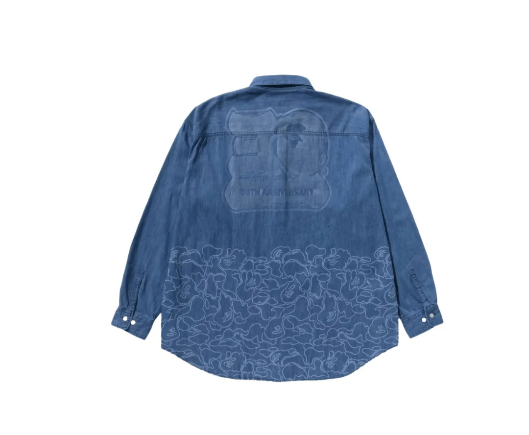 BAPE 30TH ANNIVERSARY DENIM SHIRT