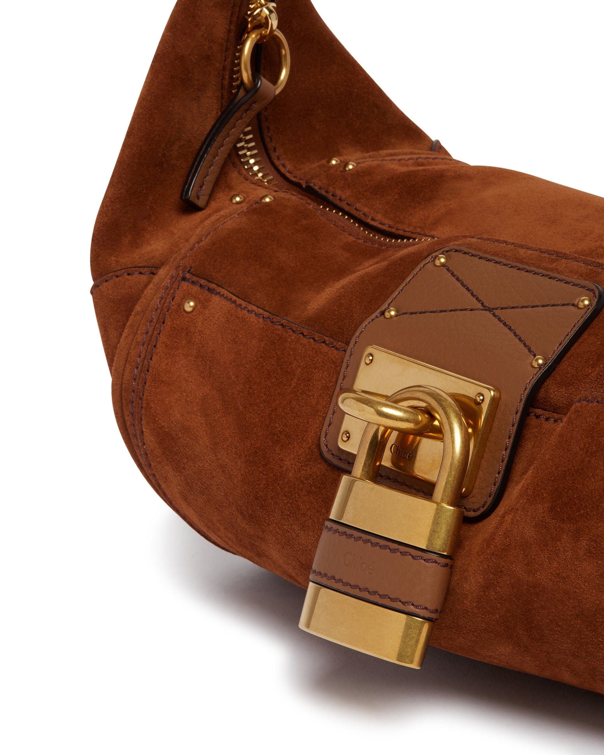 Chloe Borsa Paddington A Tracolla In Suede Marrone