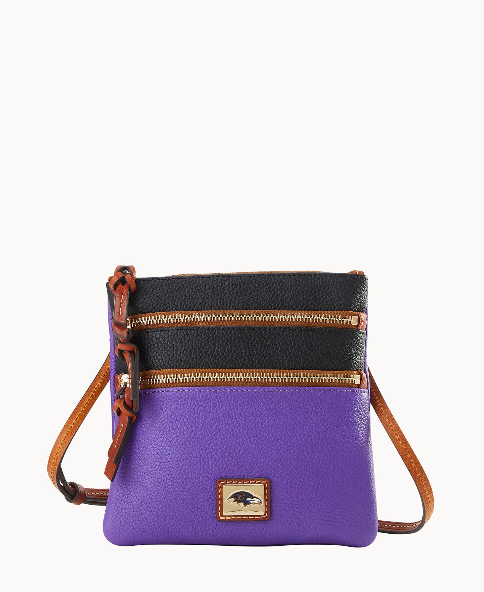 Dooney & Bourke NFL Ravens Triple Zip Crossbody