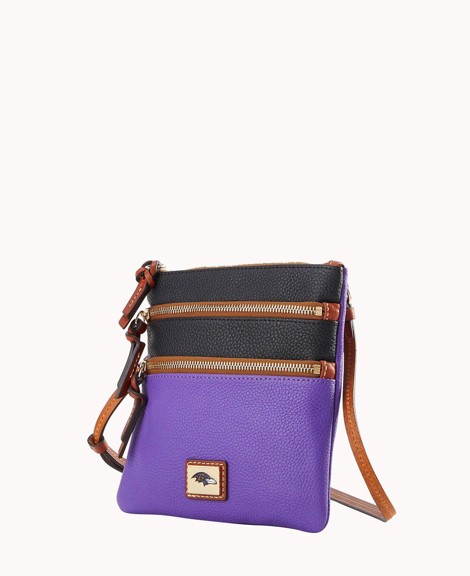 Dooney & Bourke NFL Ravens Triple Zip Crossbody