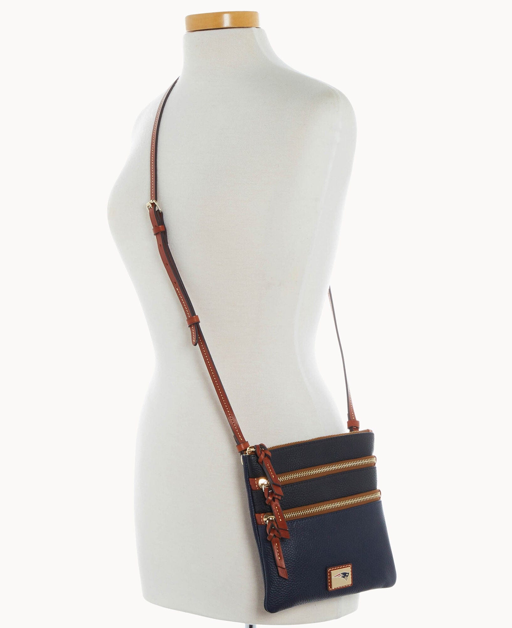 Dooney & Bourke NFL Patriots Triple Zip Crossbody