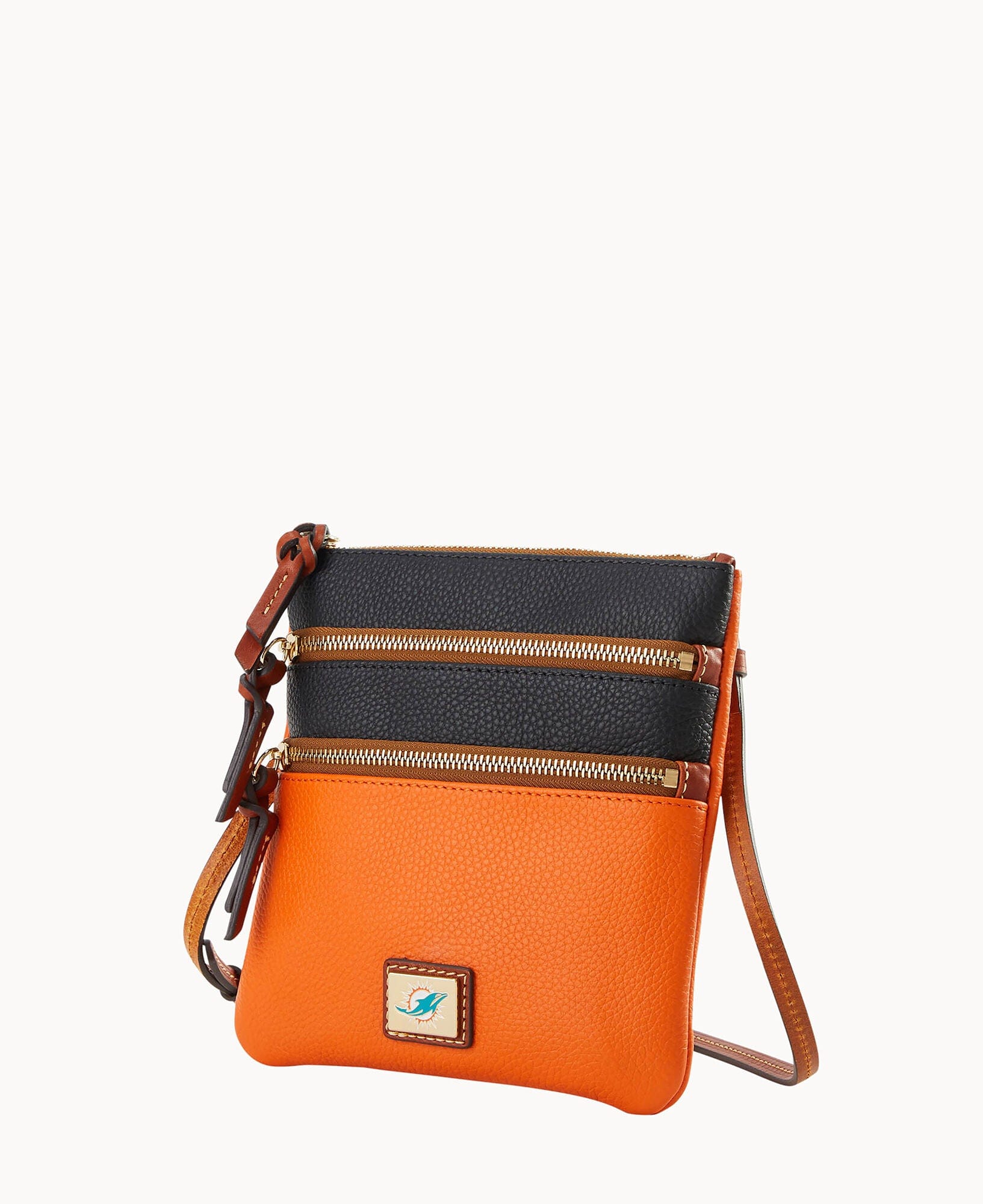 Dooney & Bourke NFL Dolphins Triple Zip Crossbody