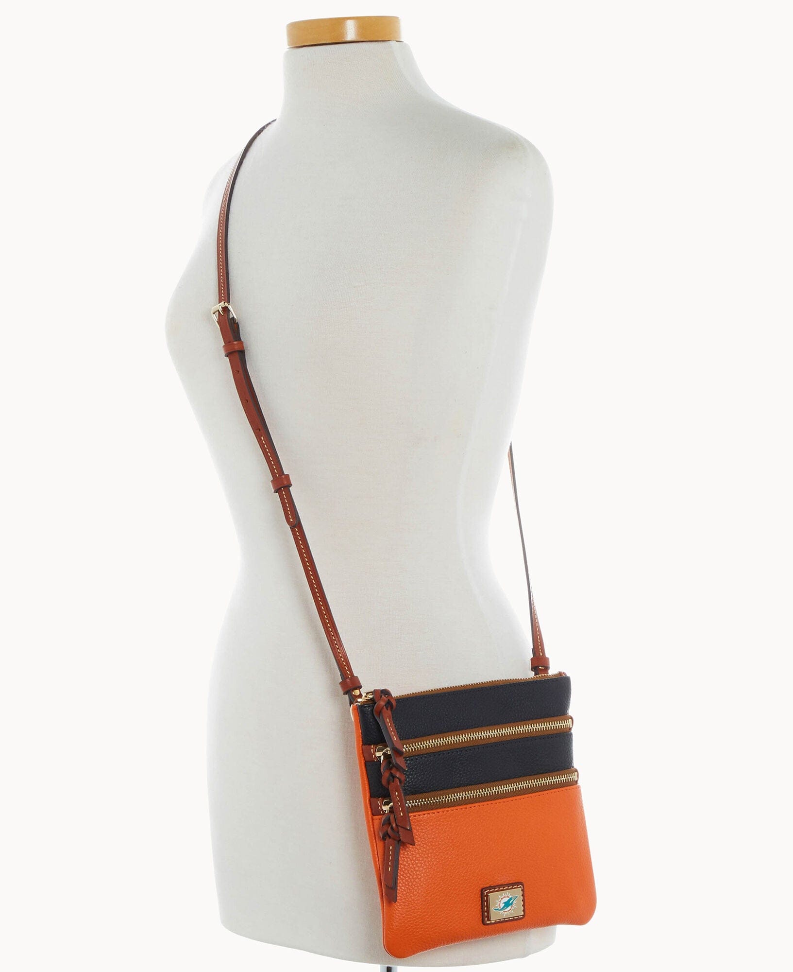 Dooney & Bourke NFL Dolphins Triple Zip Crossbody
