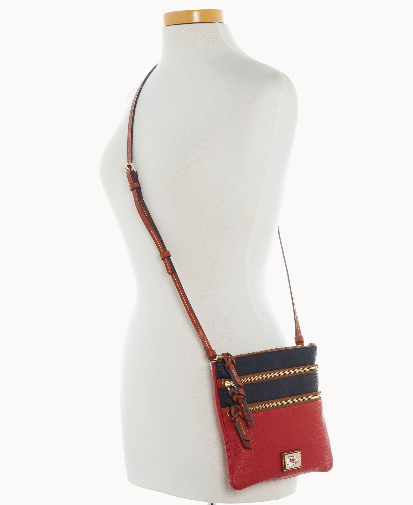 Dooney & Bourke NFL Chiefs Triple Zip Crossbody