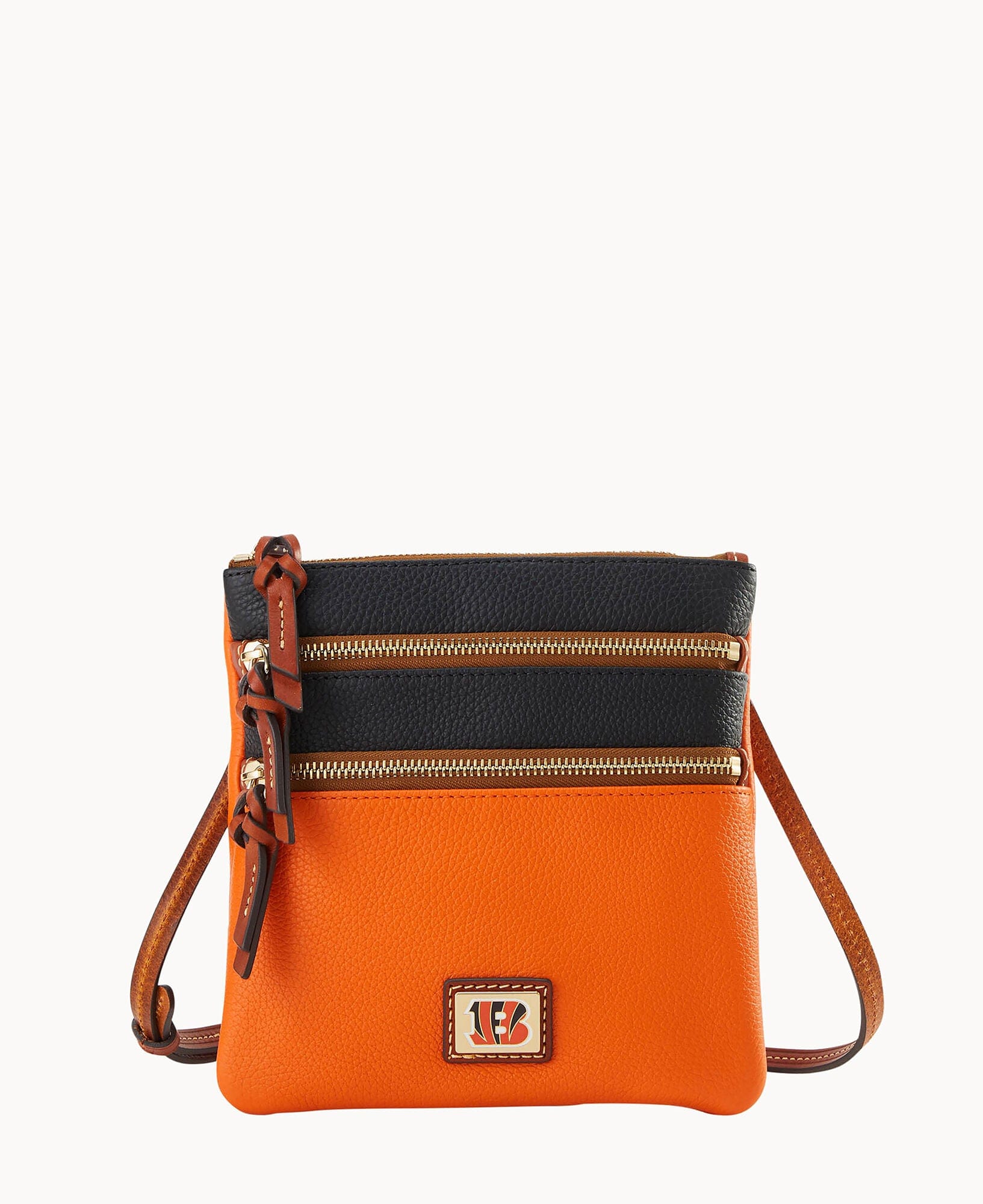 Dooney & Bourke NFL Bengals Triple Zip Crossbody