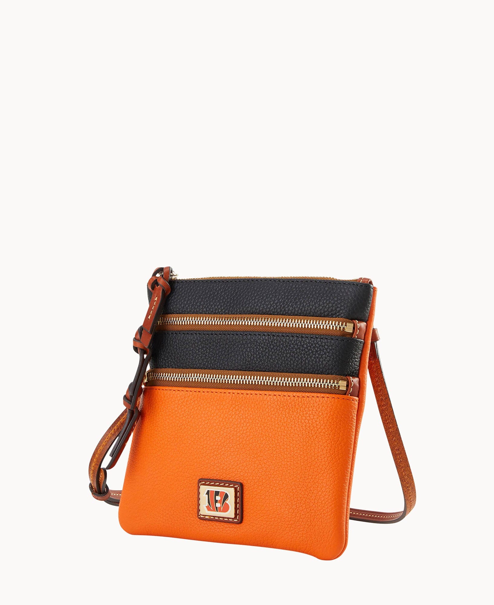 Dooney & Bourke NFL Bengals Triple Zip Crossbody