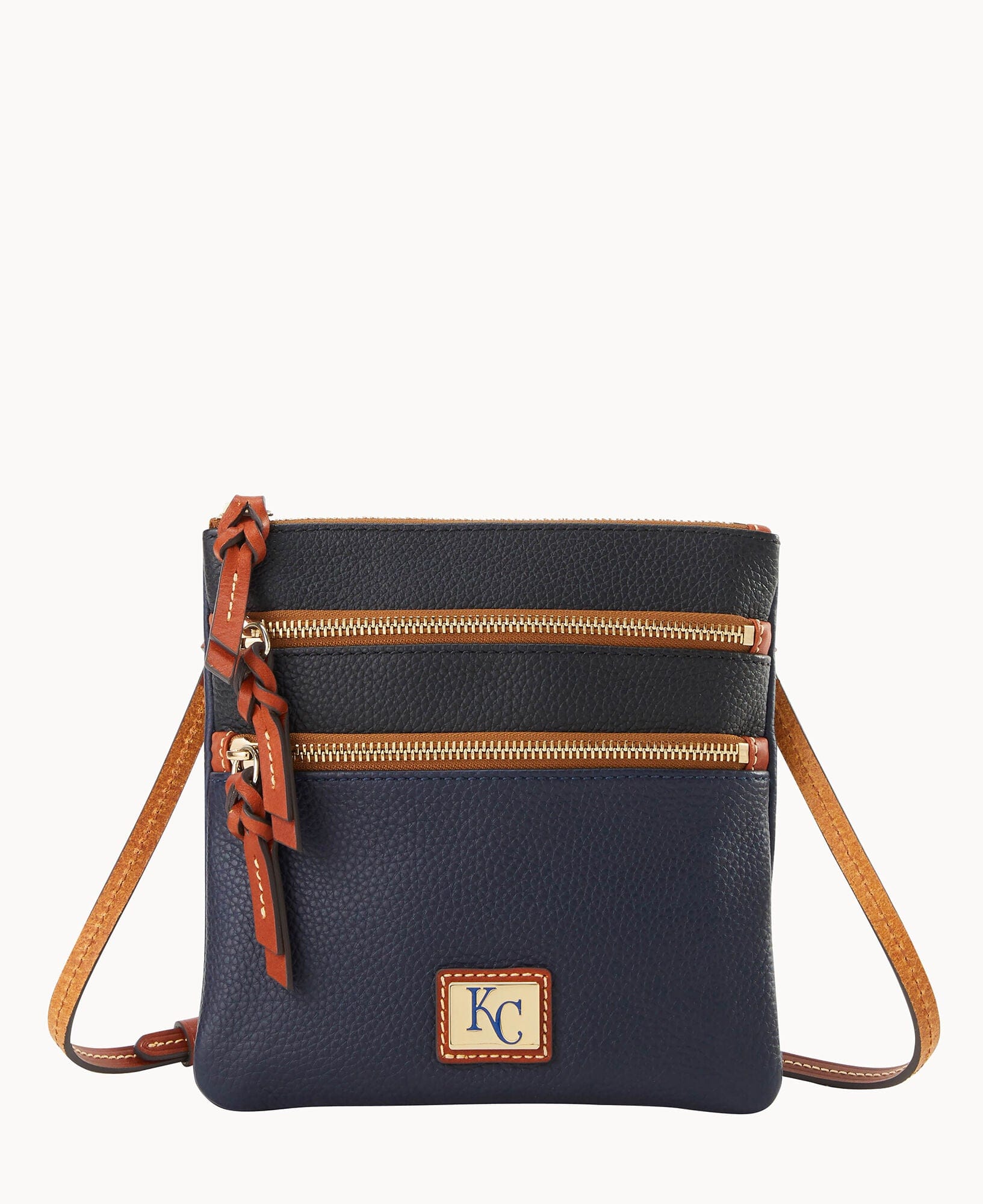 Dooney & Bourke MLB Royals Triple Zip Crossbody