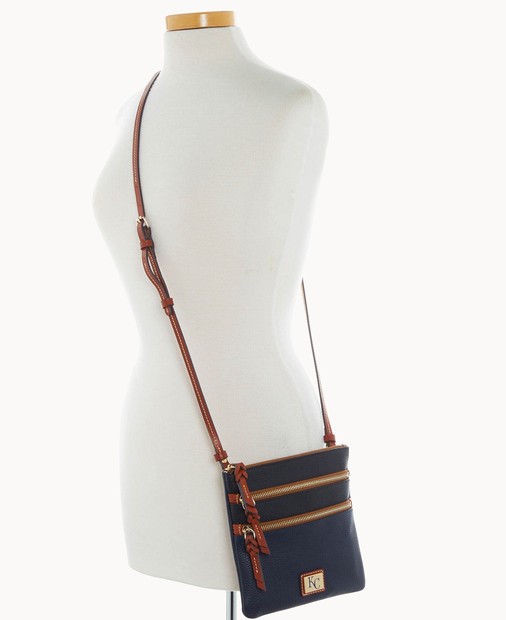 Dooney & Bourke MLB Royals Triple Zip Crossbody