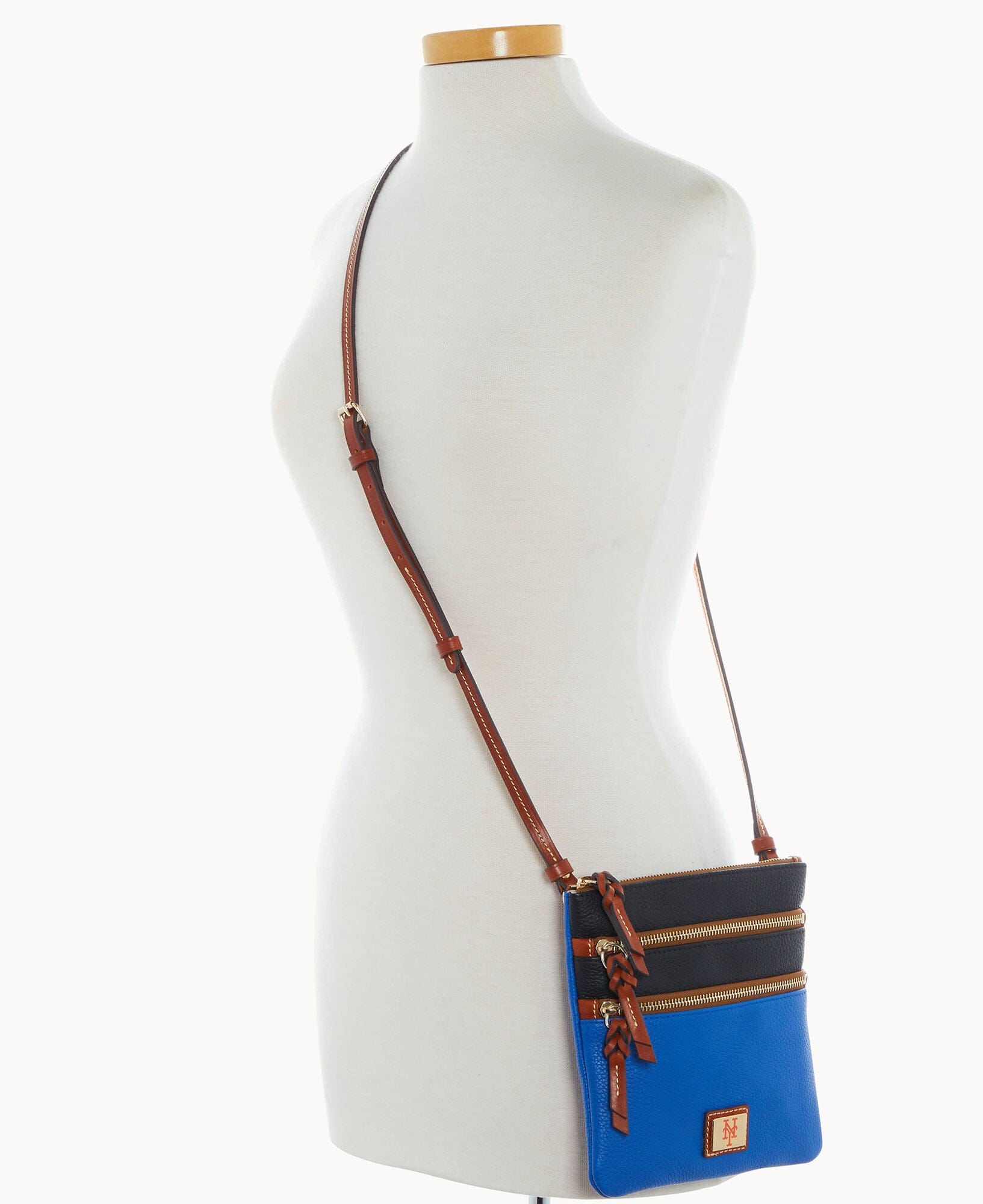 Dooney & Bourke MLB Mets Triple Zip Crossbody