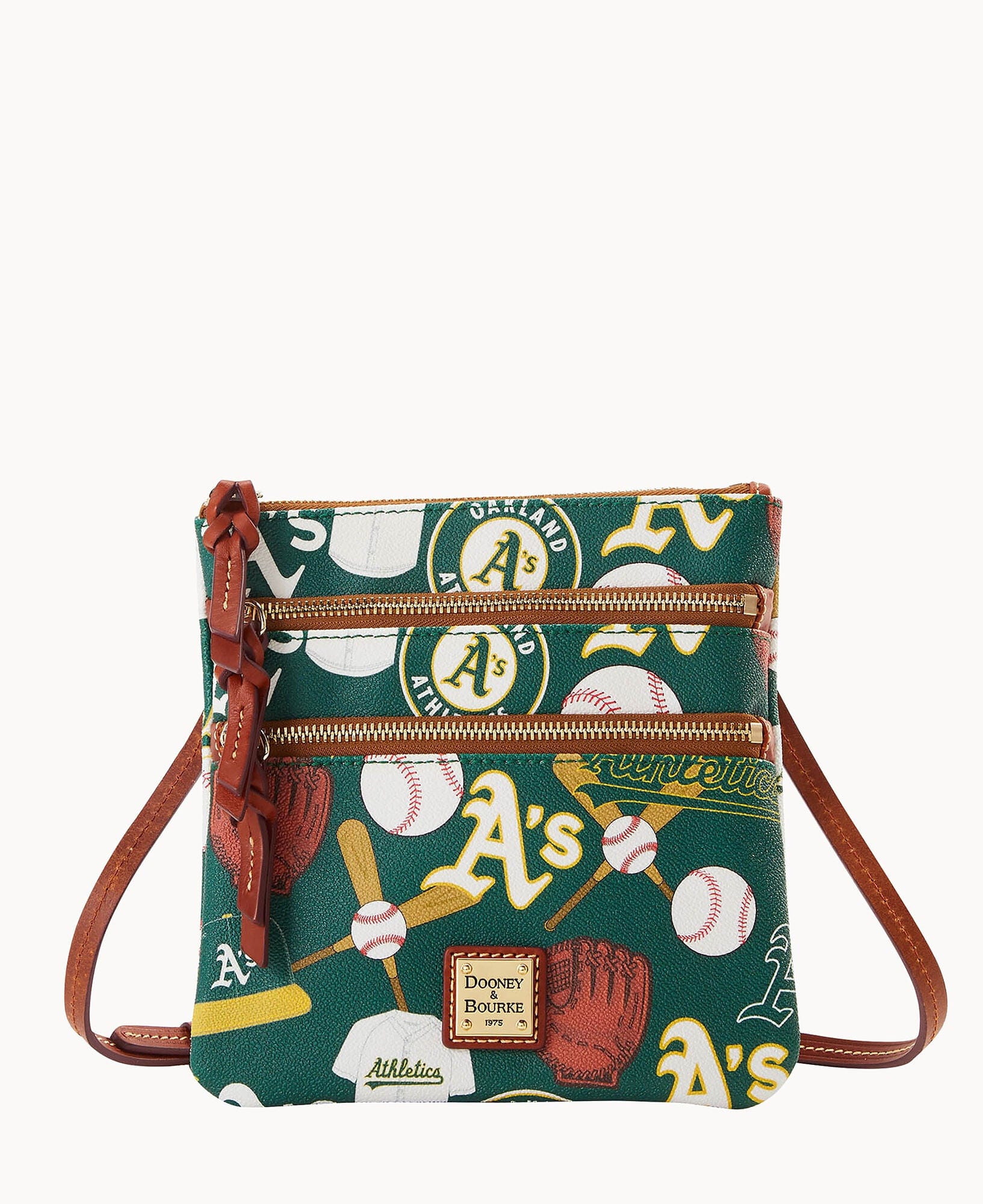 Dooney & Bourke MLB Athletics Triple Zip Crossbody