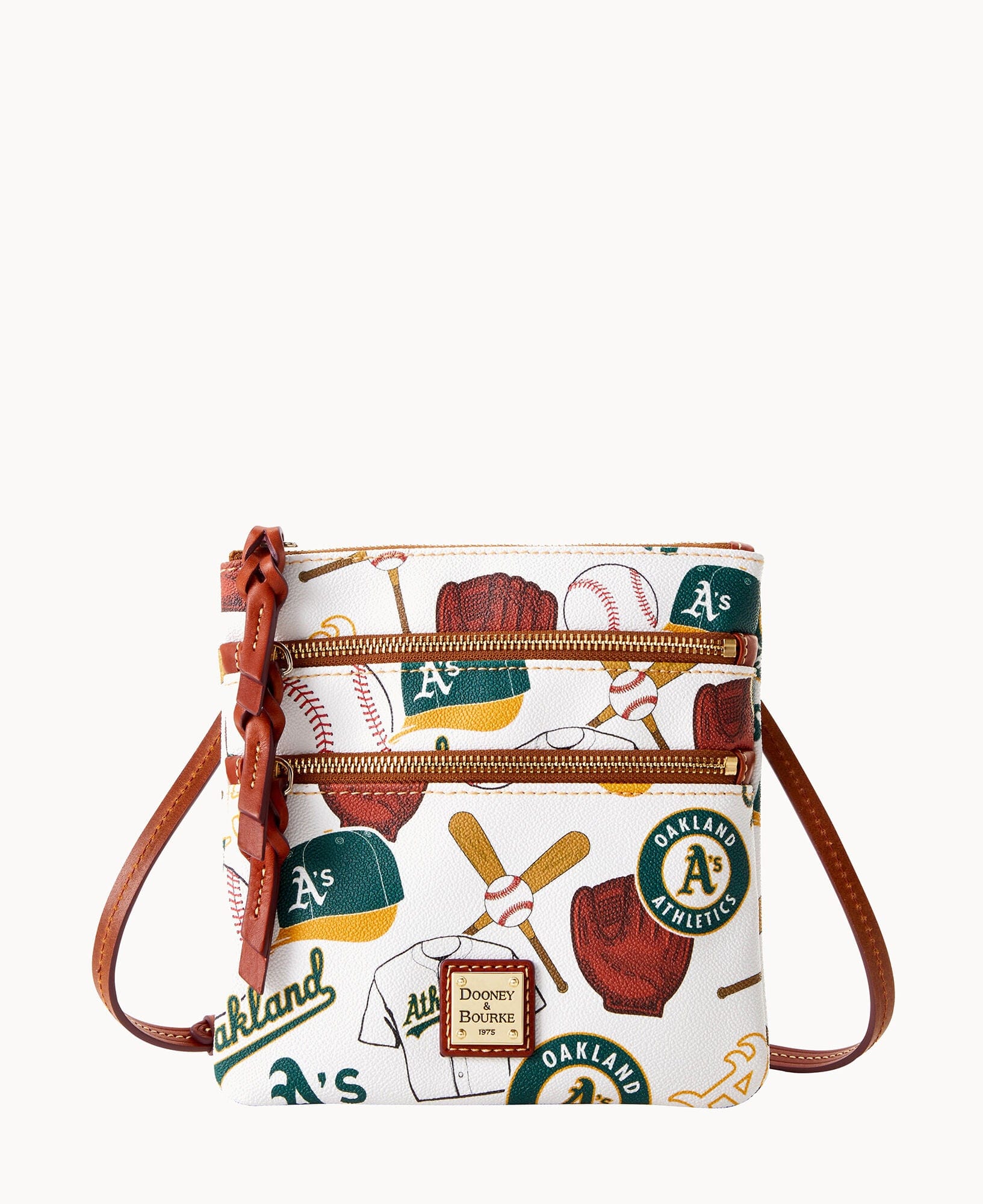 Dooney & Bourke MLB Athletics Triple Zip Crossbody
