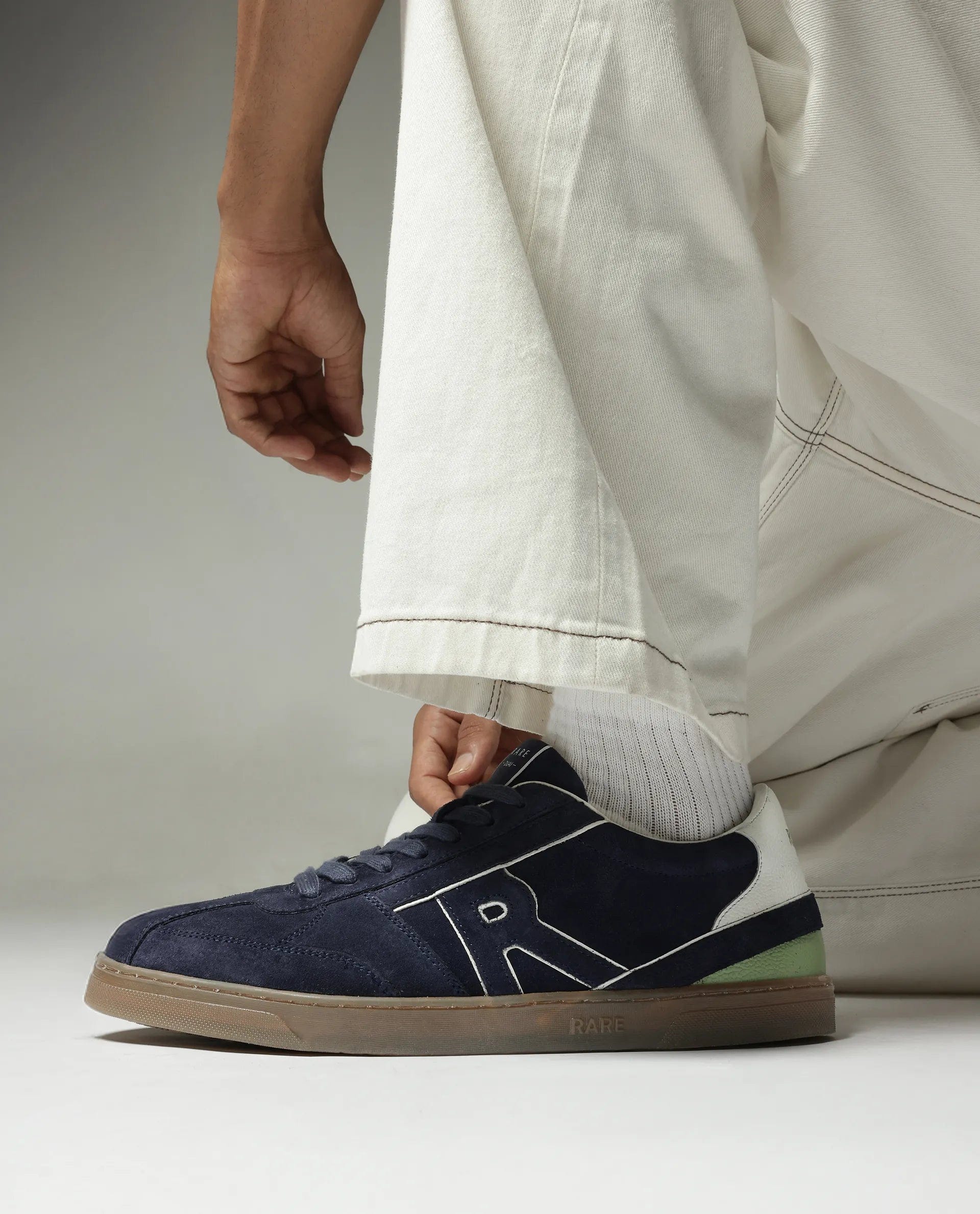 RAREZ Rare Rabbit Men Duai Navy Lace - Up Closure Sneaker