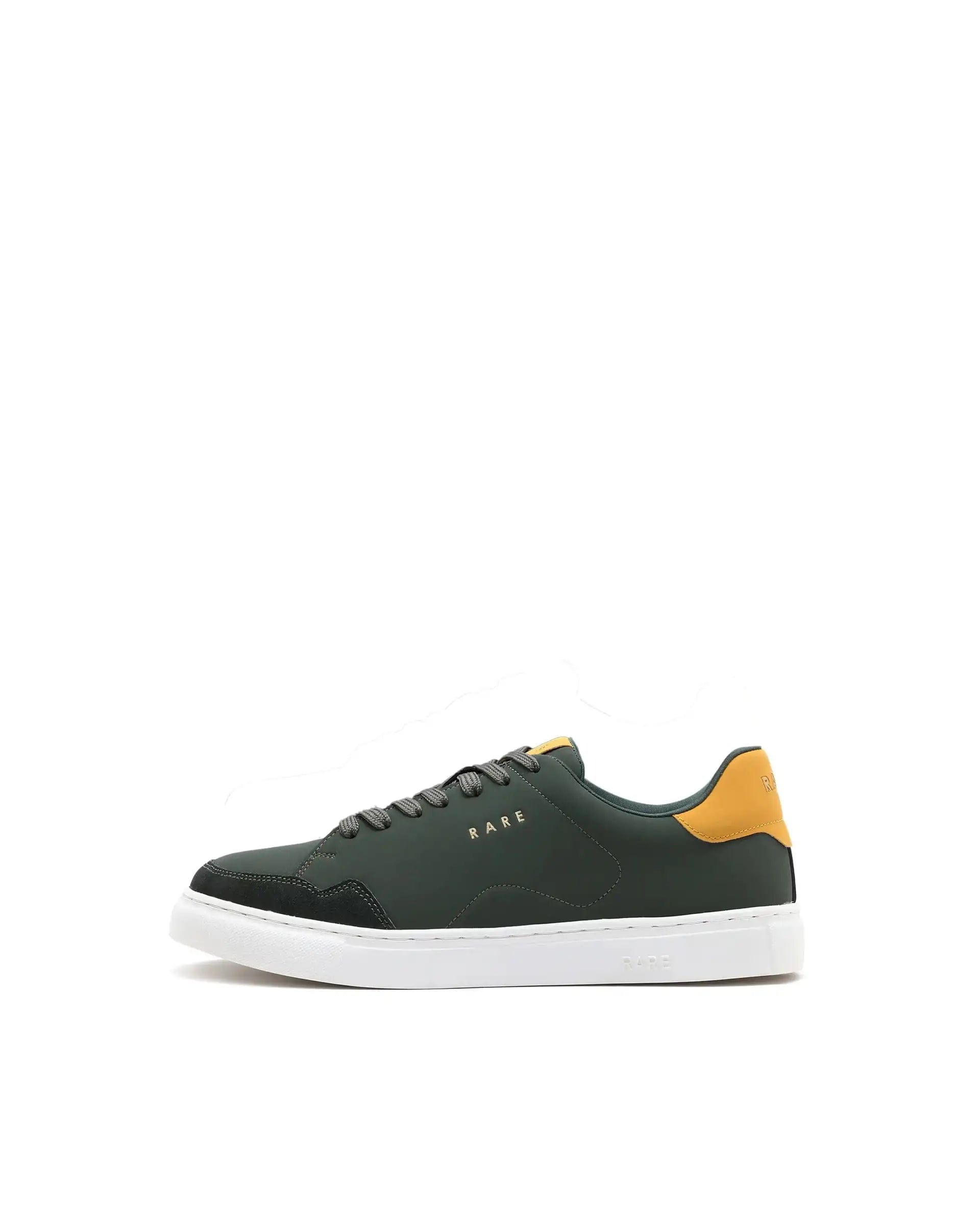 RAREZ Rare Rabbit Men's Mawi Olive Micro Fiber Causal Sneaker
