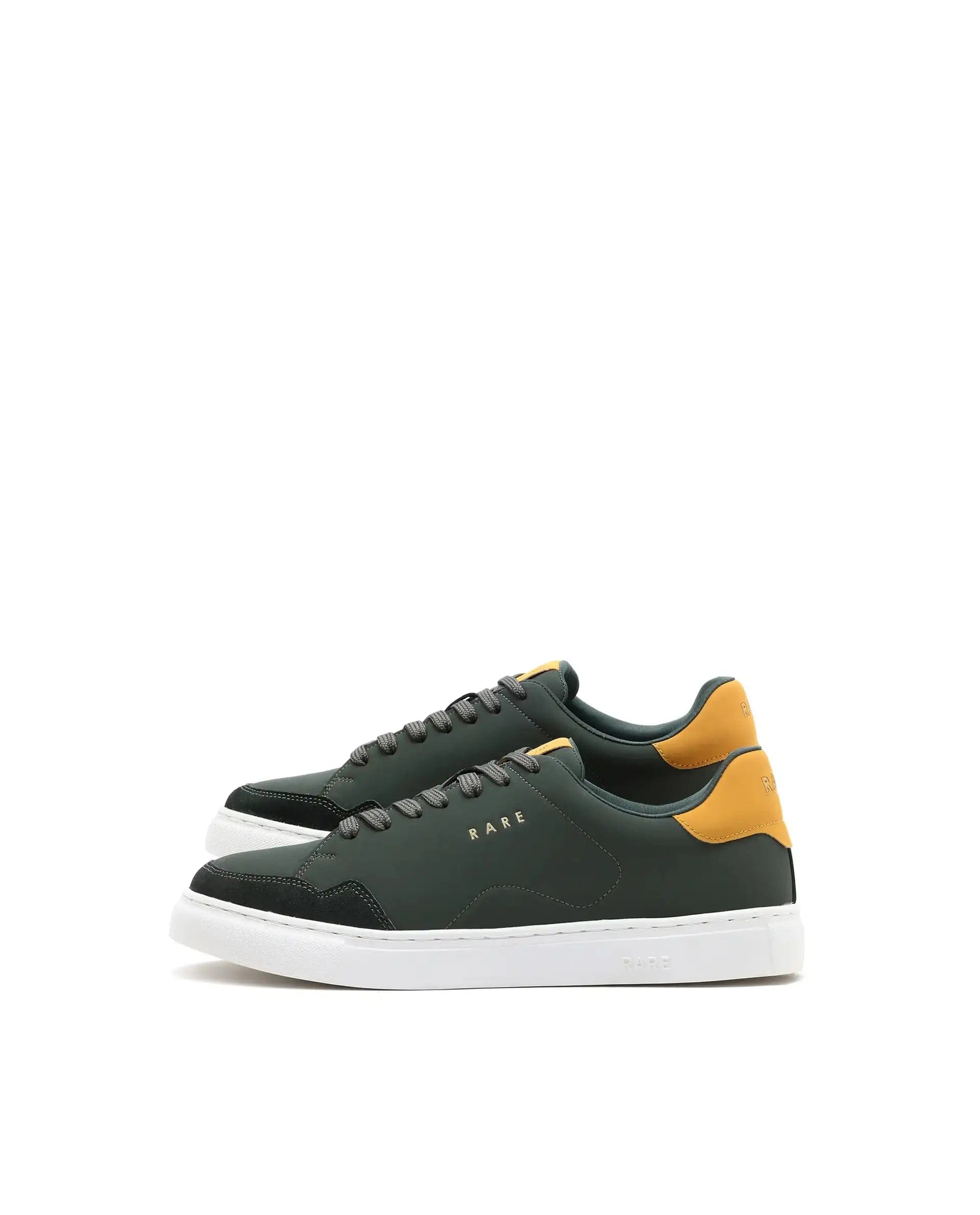 RAREZ Rare Rabbit Men's Mawi Olive Micro Fiber Causal Sneaker