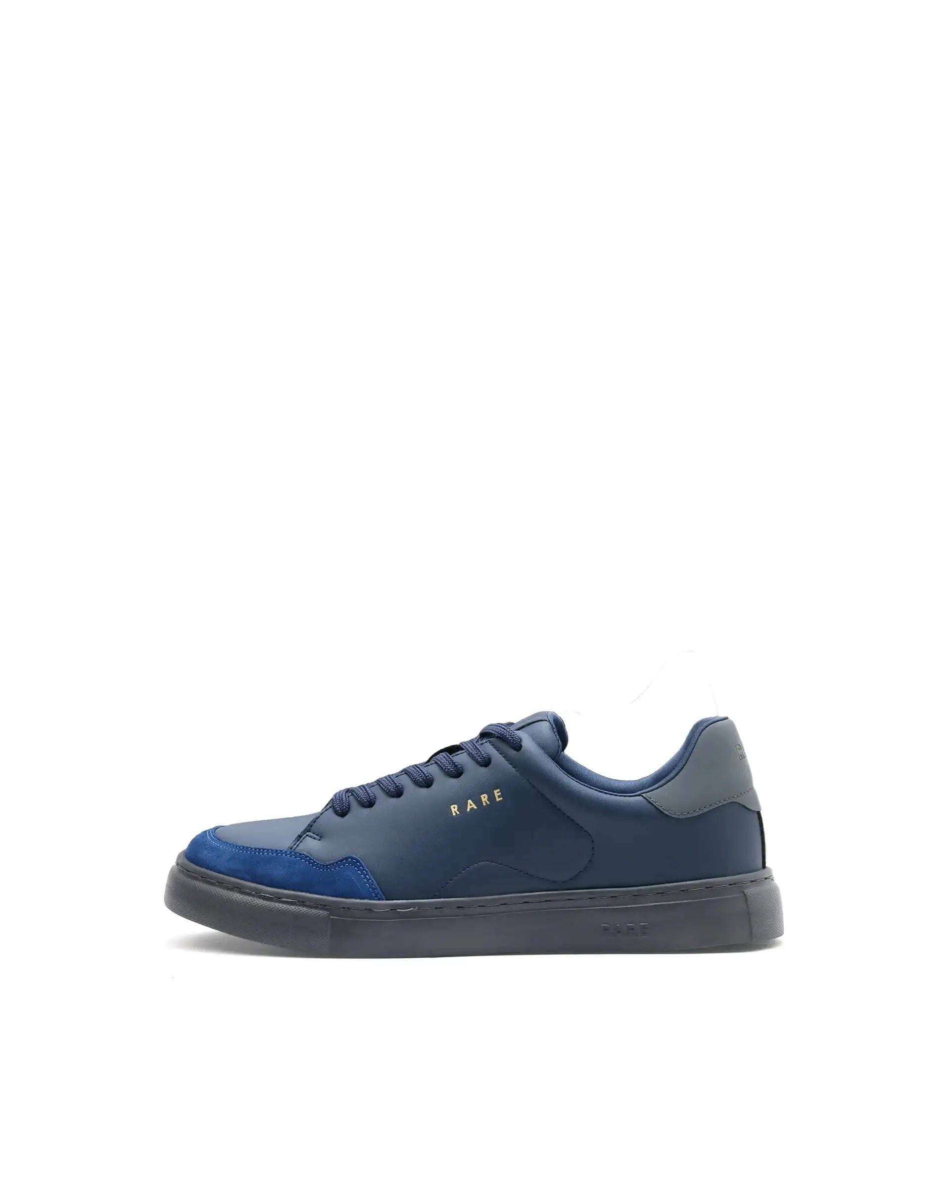 RAREZ Rare Rabbit Men's Mawi Blue Micro Fiber Leather Sneaker