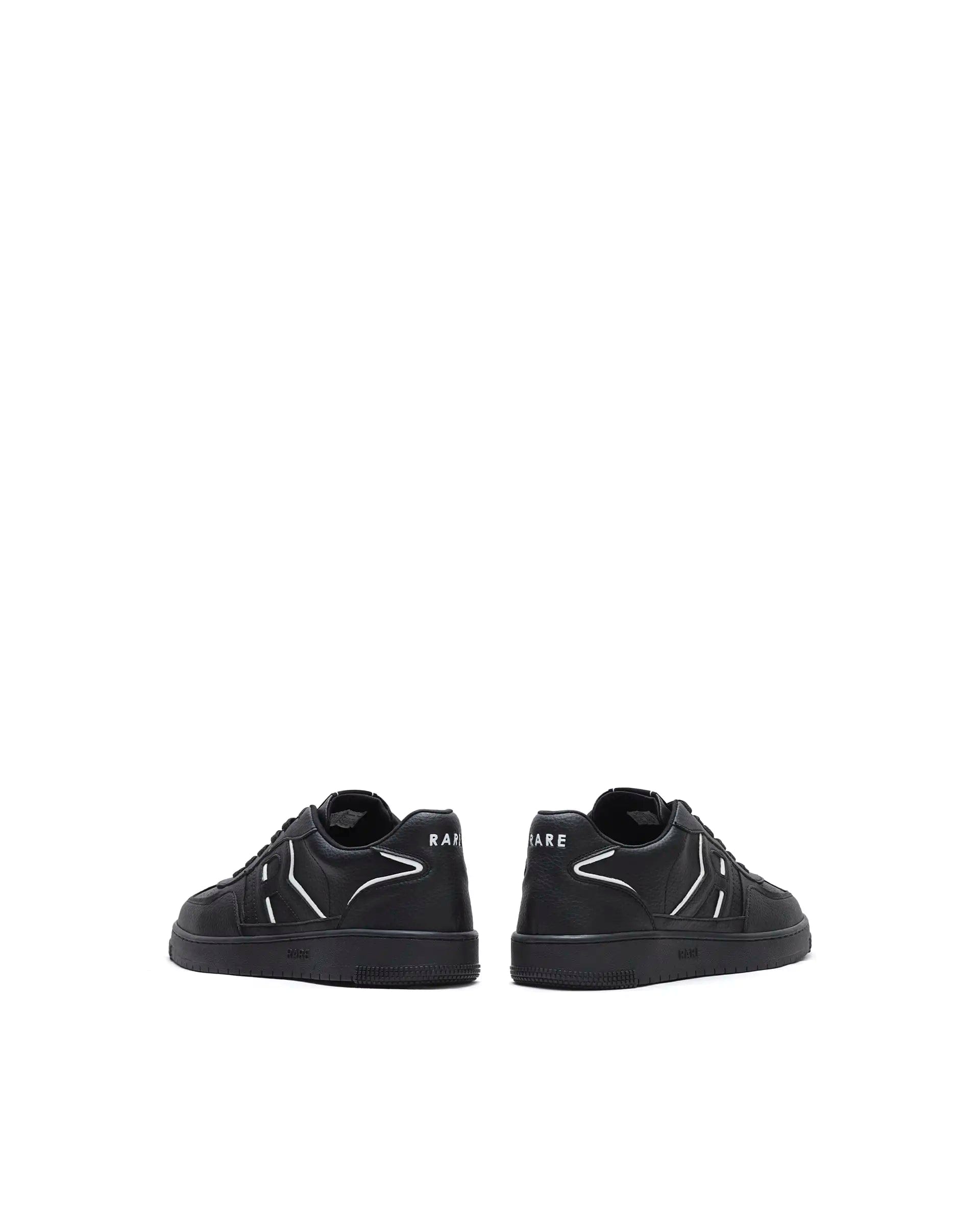 RAREZ Rare Rabbit Men's Volt Black Micro Fiber Sneaker