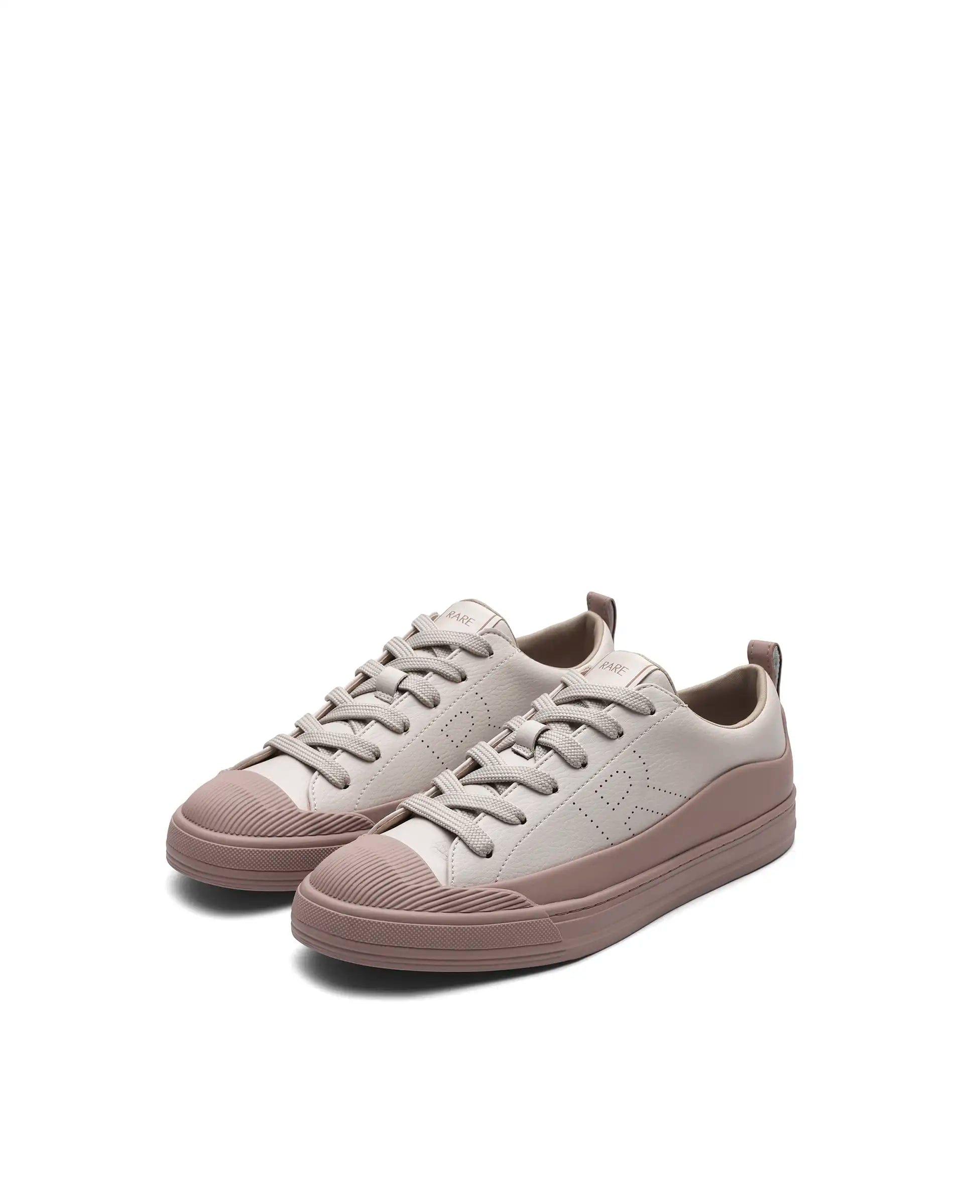 RAREZ Rare Rabbit Men's Sauron Wave 24 Light Beige Micro Leather Sneaker