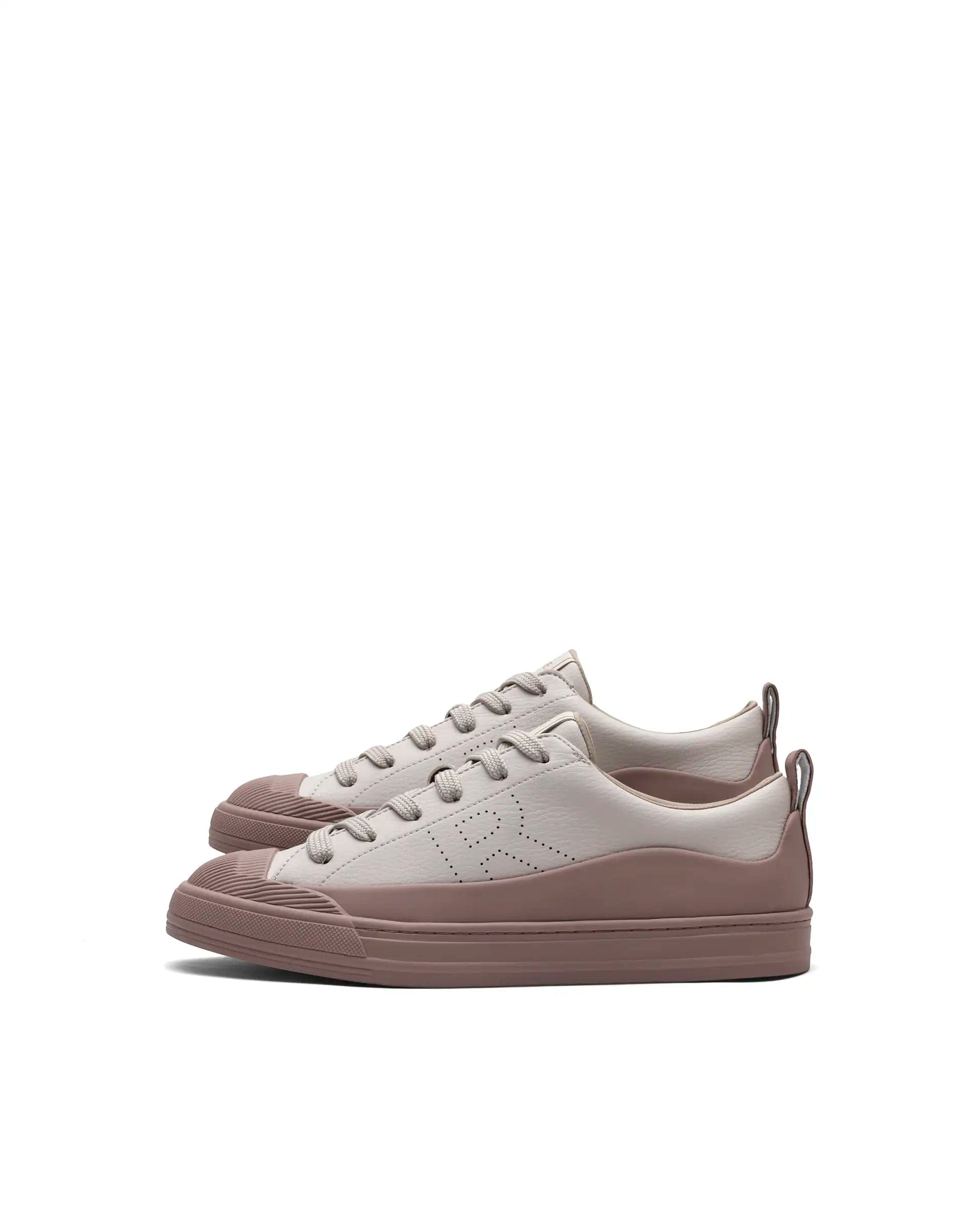 RAREZ Rare Rabbit Men's Sauron Wave 24 Light Beige Micro Leather Sneaker