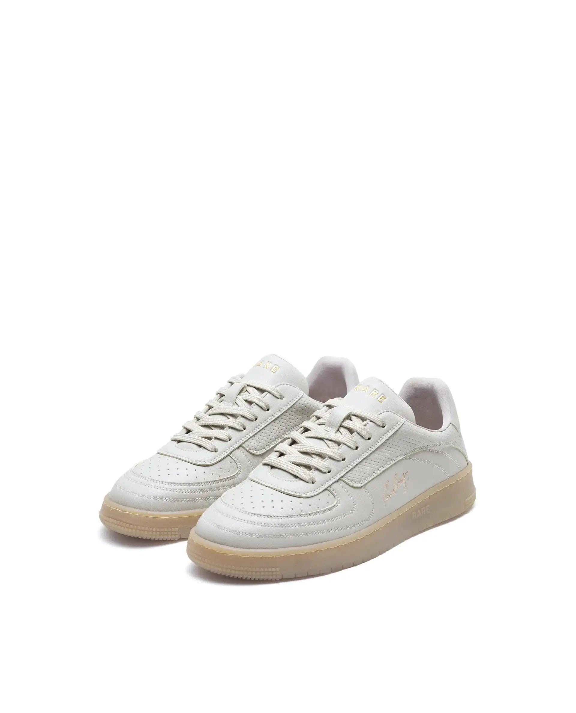 RAREZ Rare Rabbit Men's Agno Taupe Micro Leather Sneaker
