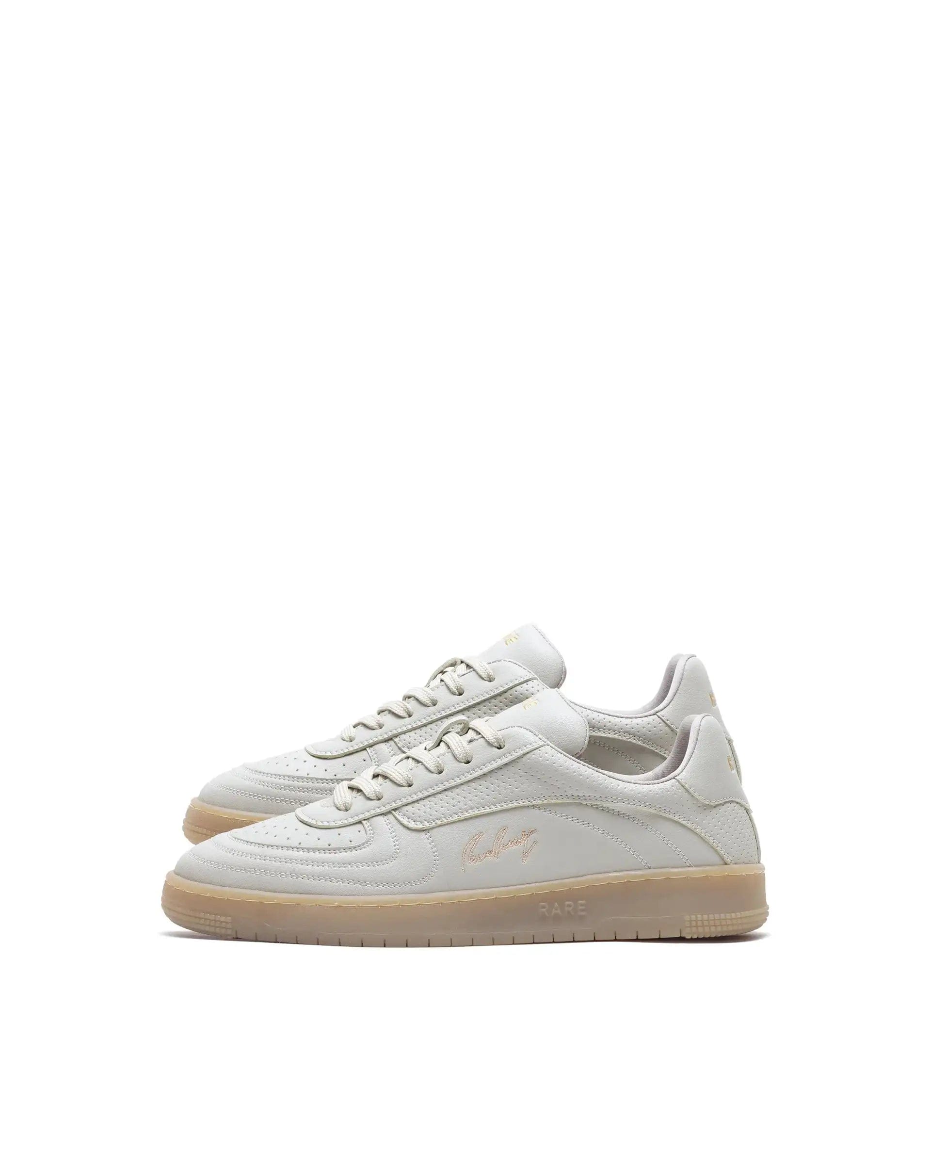 RAREZ Rare Rabbit Men's Agno Taupe Micro Leather Sneaker