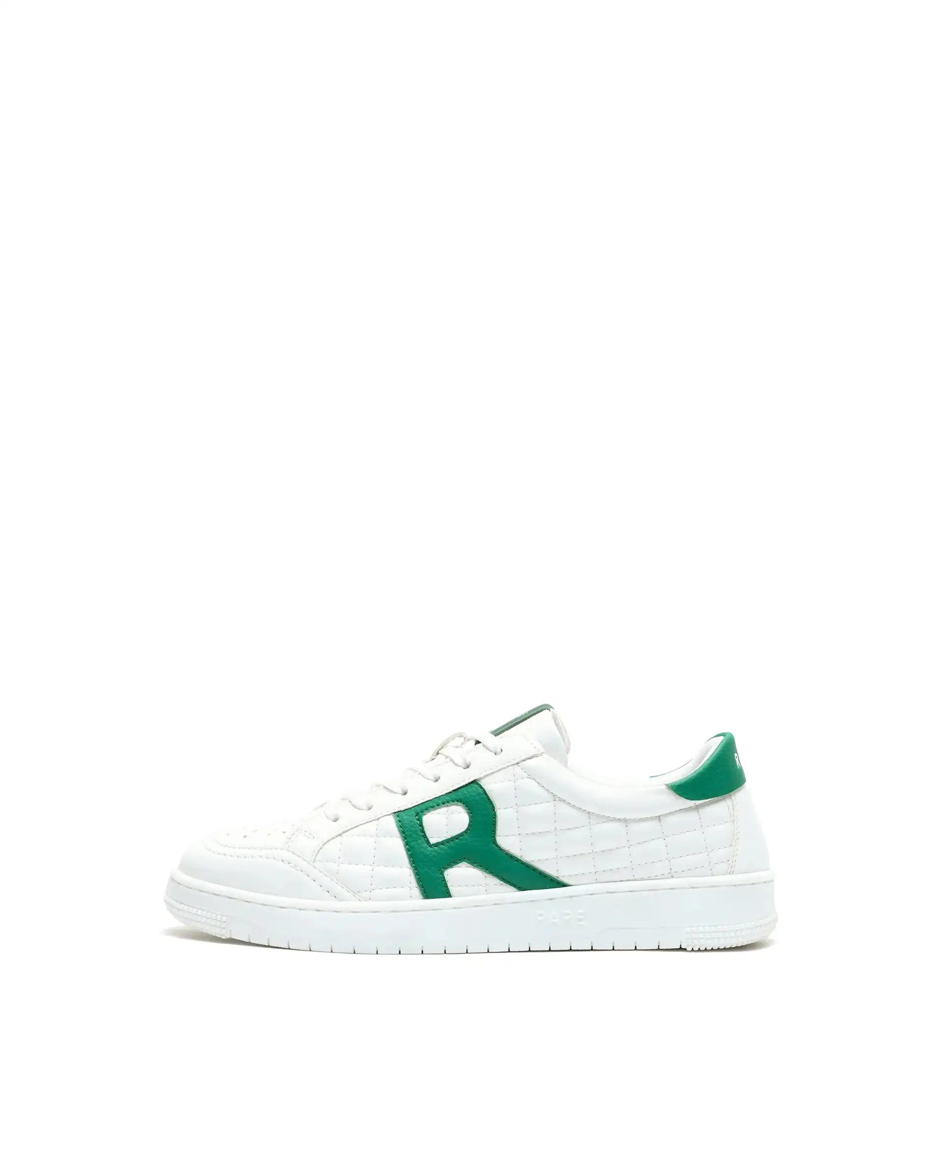 RAREZ Rare Rabbit Men's Alto White Micro Leather Sneaker