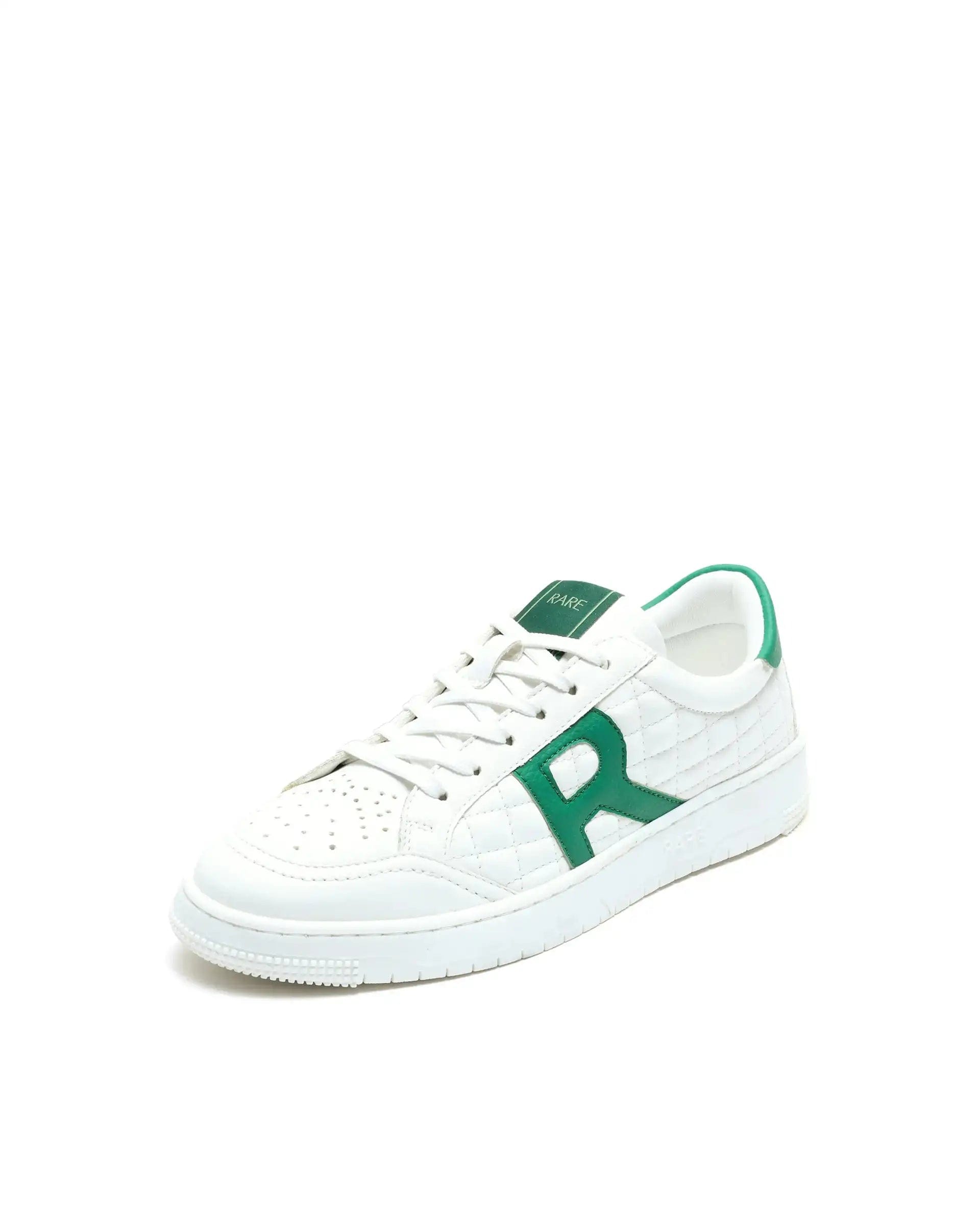 RAREZ Rare Rabbit Men's Alto White Micro Leather Sneaker