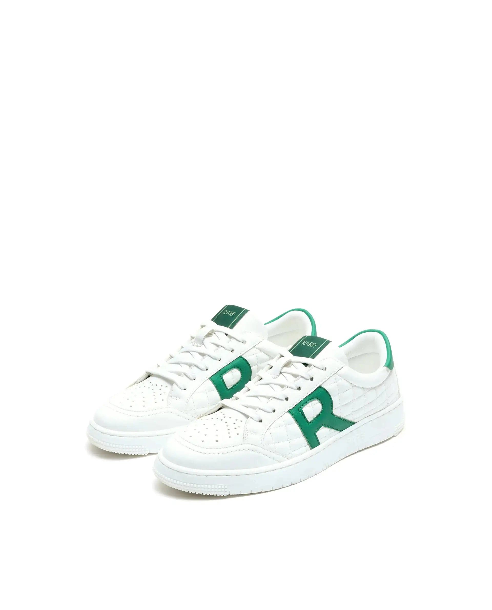 RAREZ Rare Rabbit Men's Alto White Micro Leather Sneaker